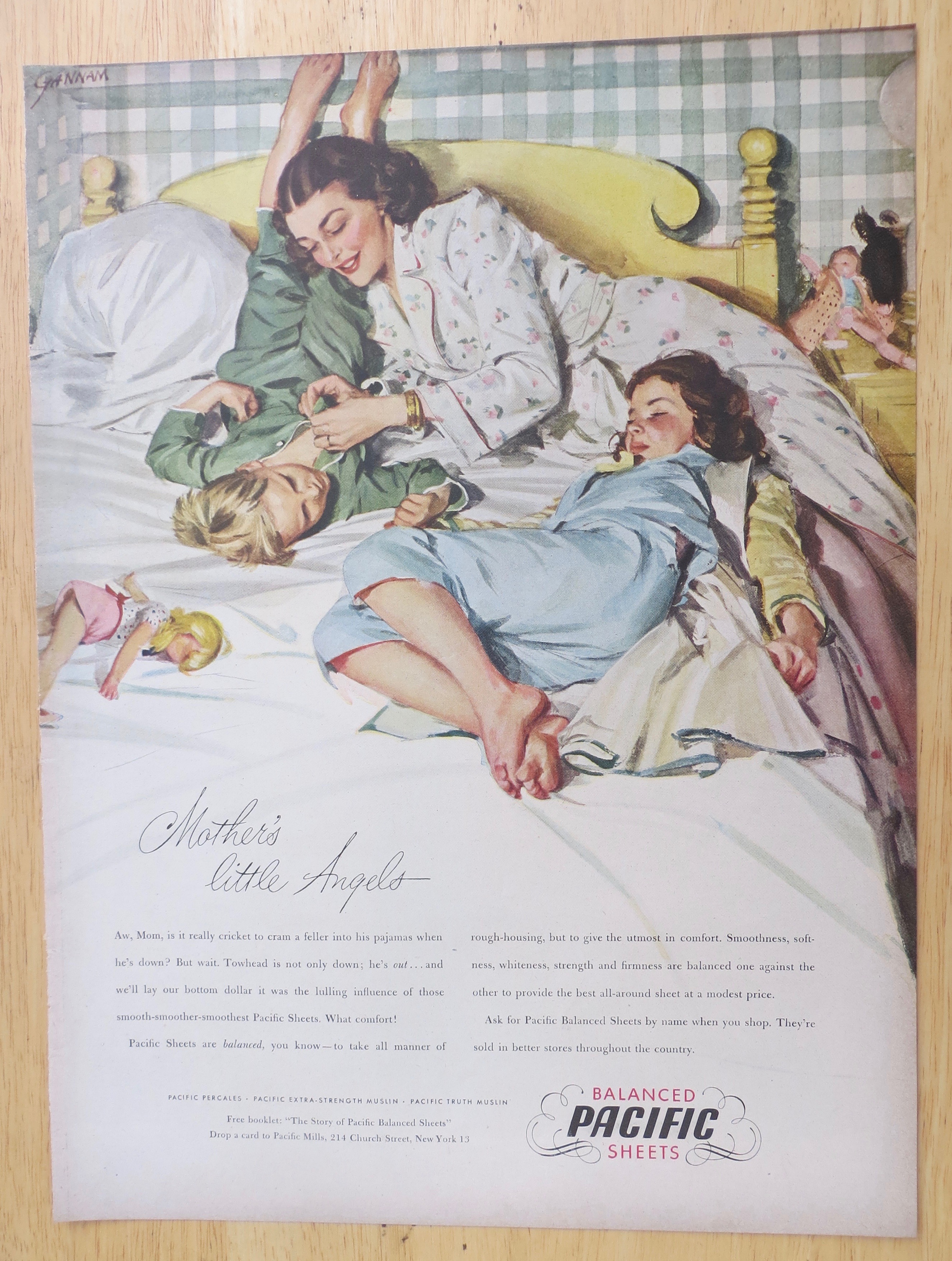 1947 Pacific Sheets with Mother's Little Angels