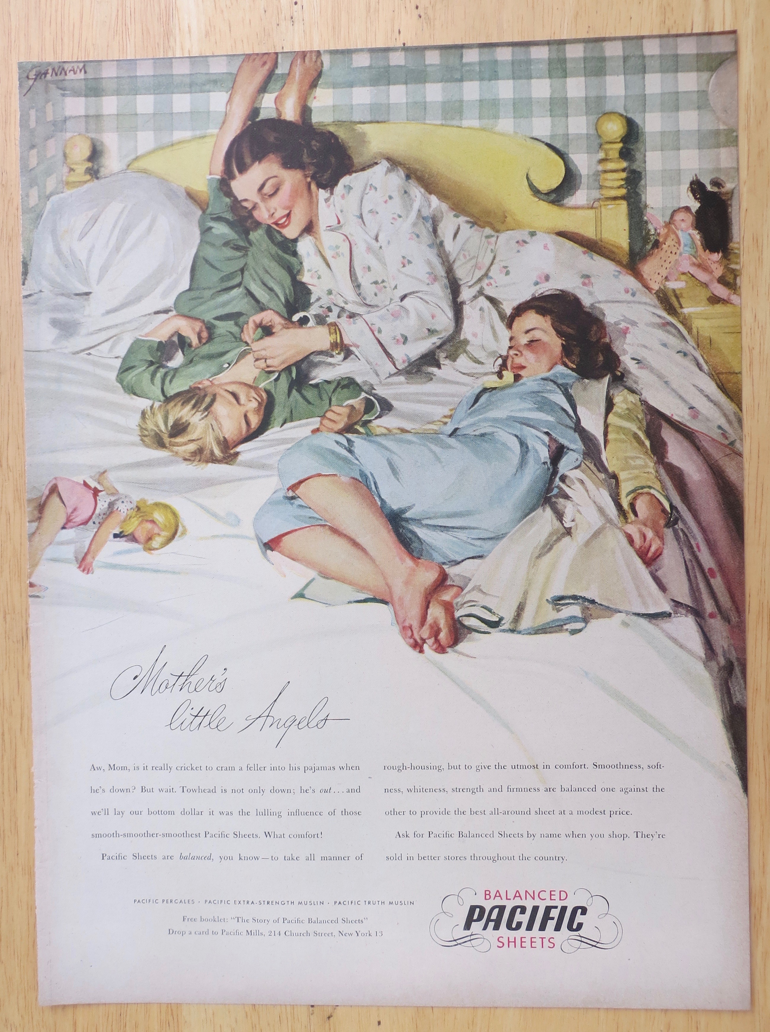 1947 Pacific Sheets with Mother's Little Angels