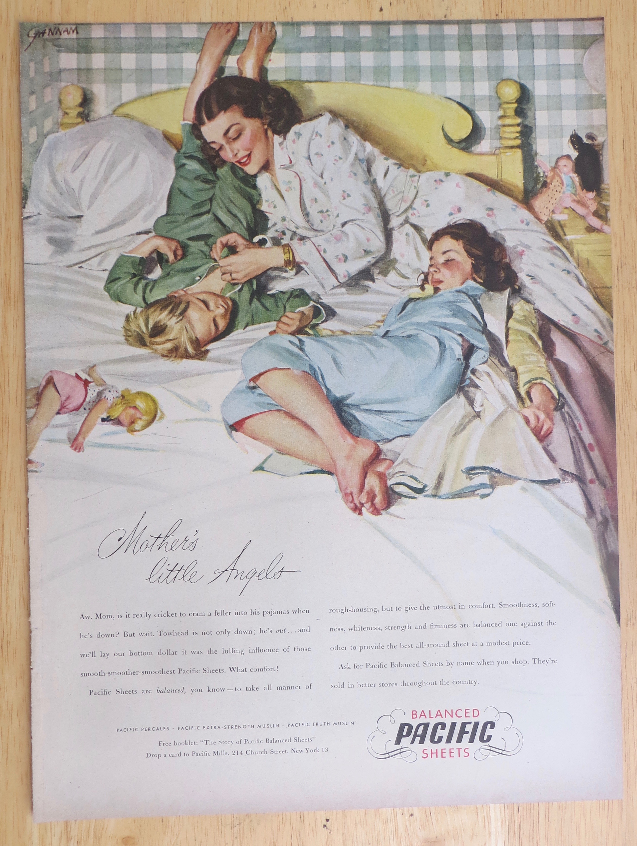 1947 Pacific Sheets with Mother's Little Angels