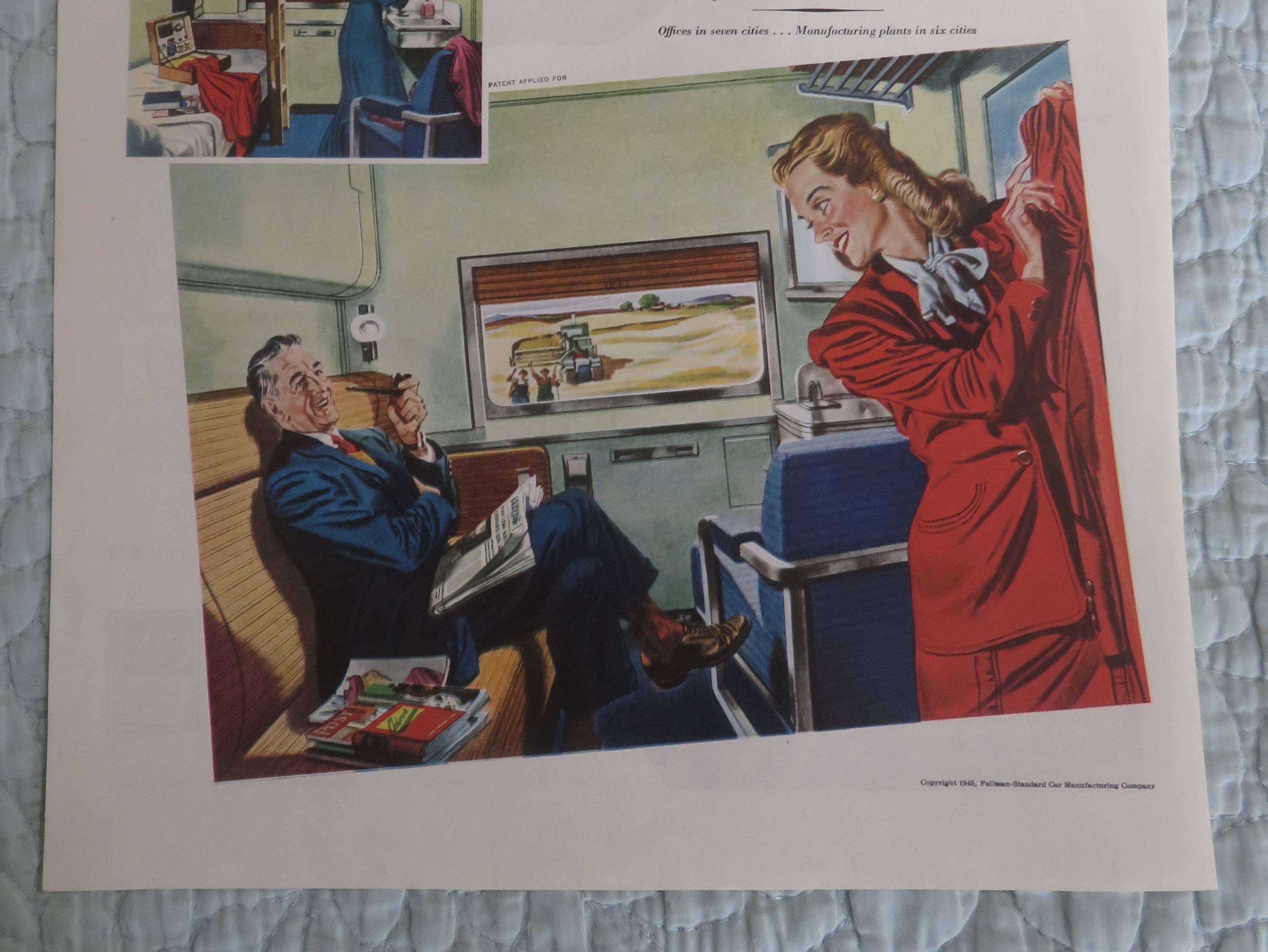 1945 Pullman Standard with Man & Woman Talking