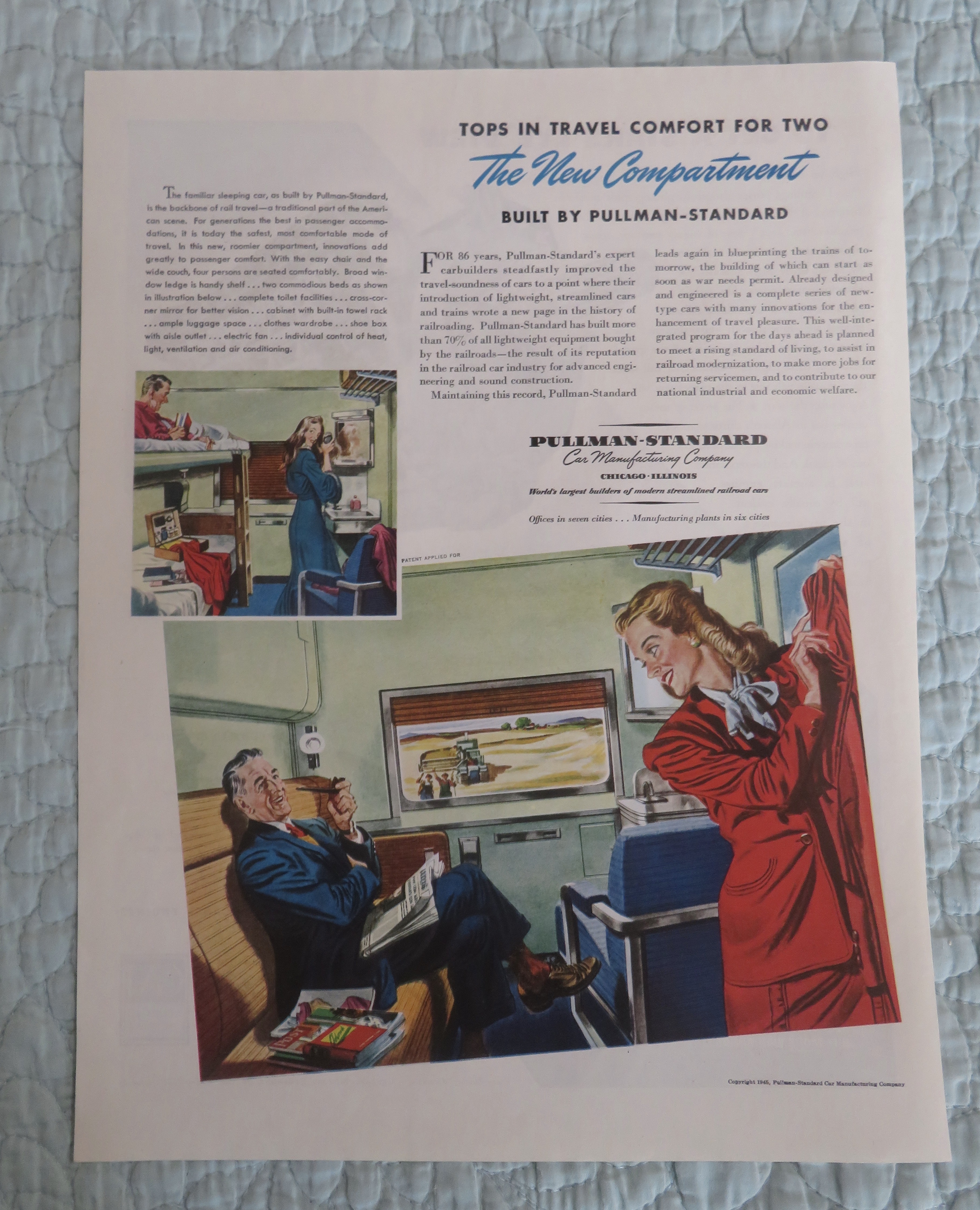 1945 Pullman Standard with Man & Woman Talking