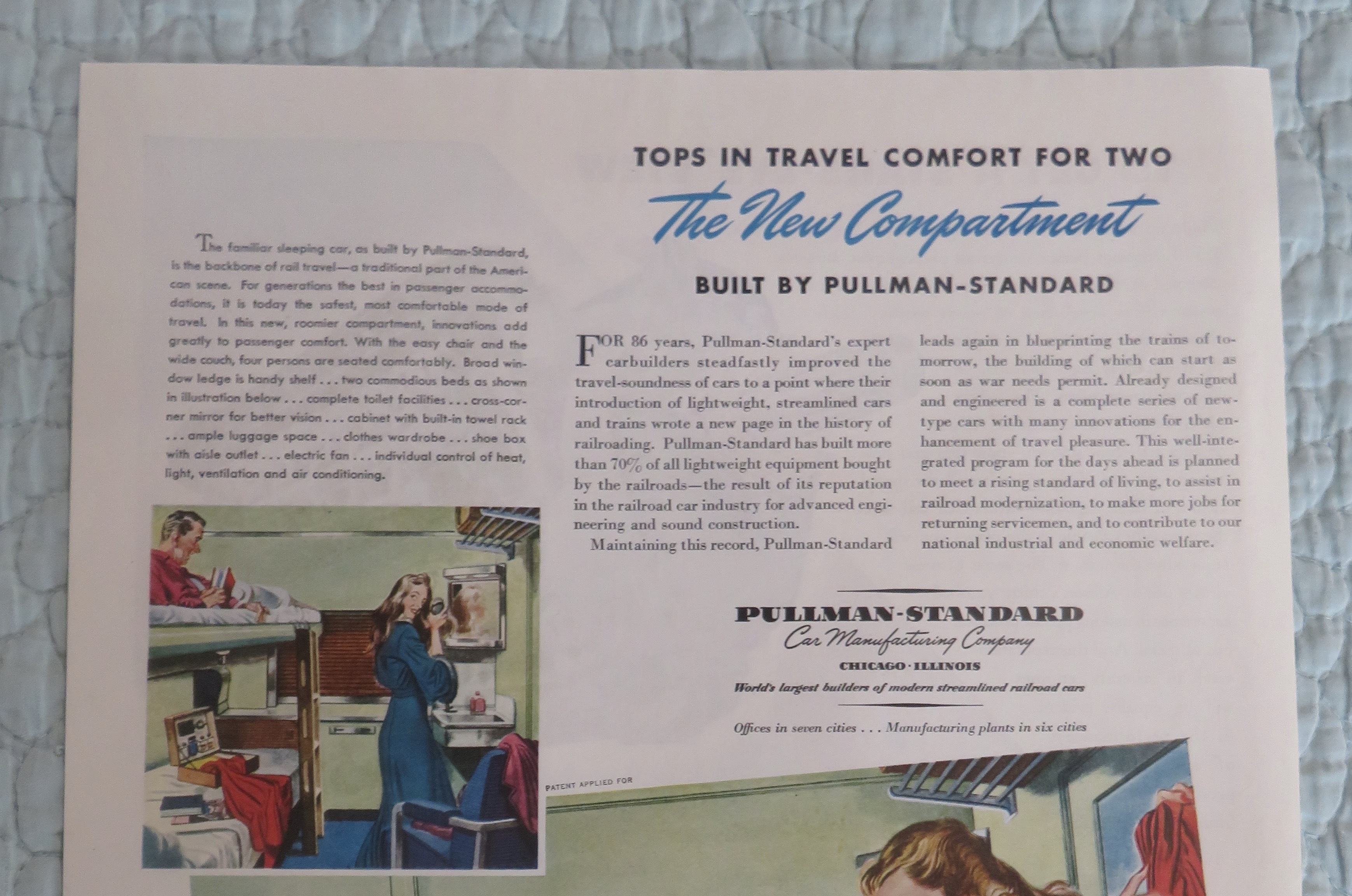 1945 Pullman Standard with Man & Woman Talking