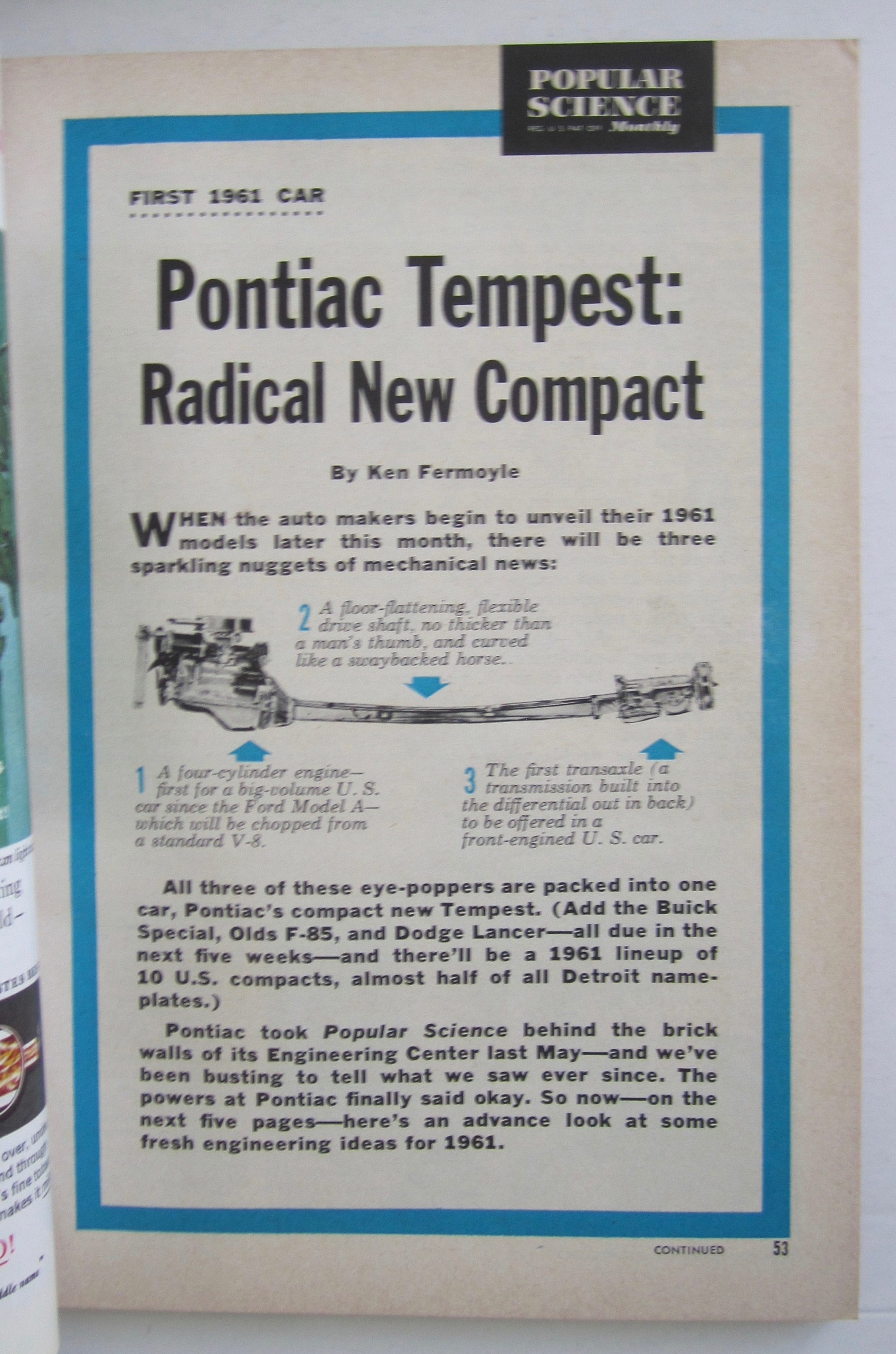 Popular Science Magazine September 1960 New Engine
