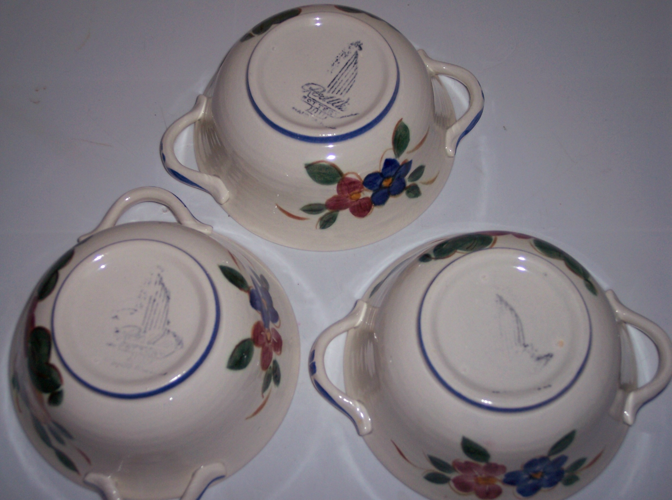 Red Wing Pottery Orleans Cream Soup Bowl W/Lid!