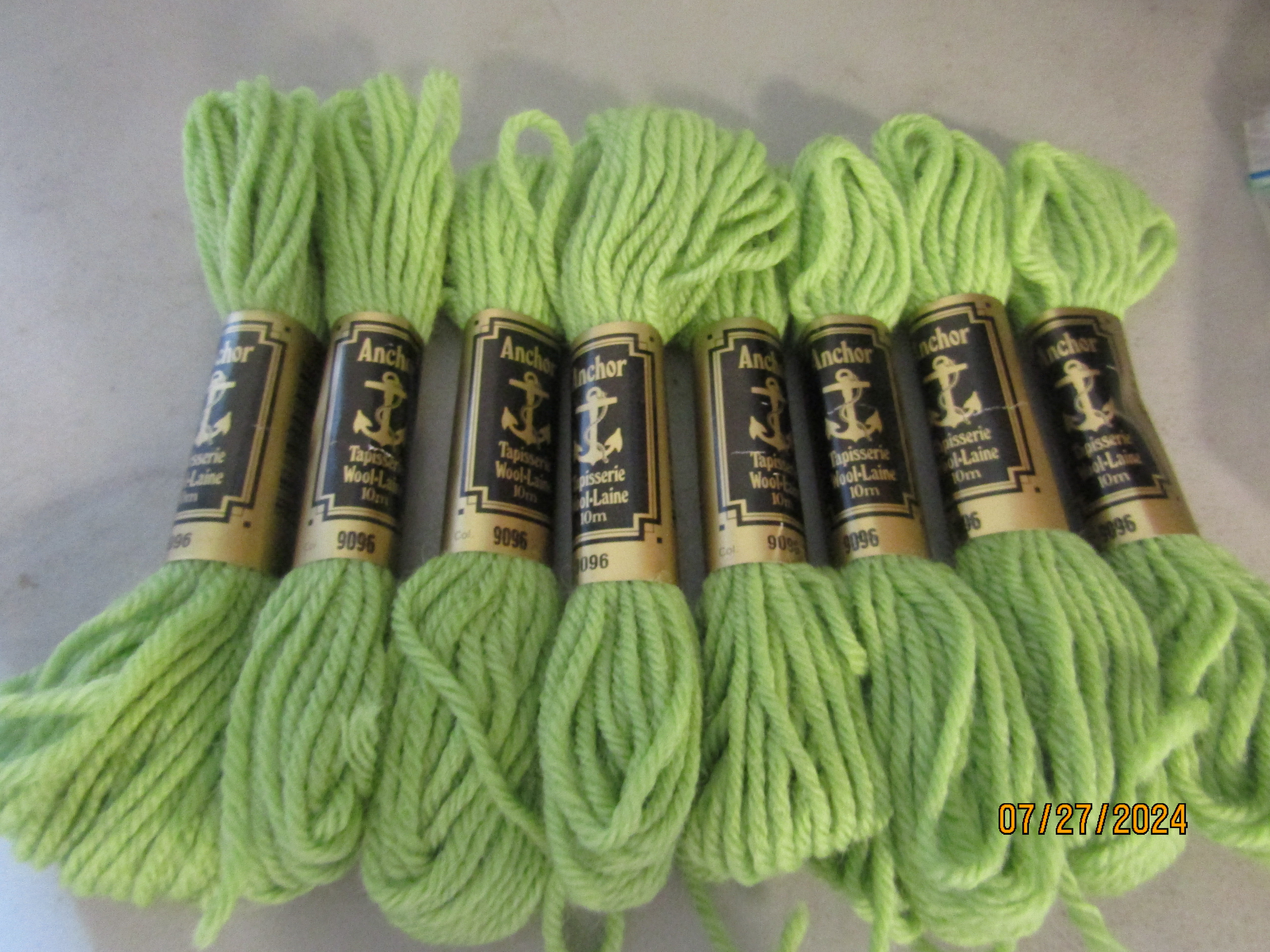 Plastic Canvas Greens Coats Anchor Yarn Lot 4