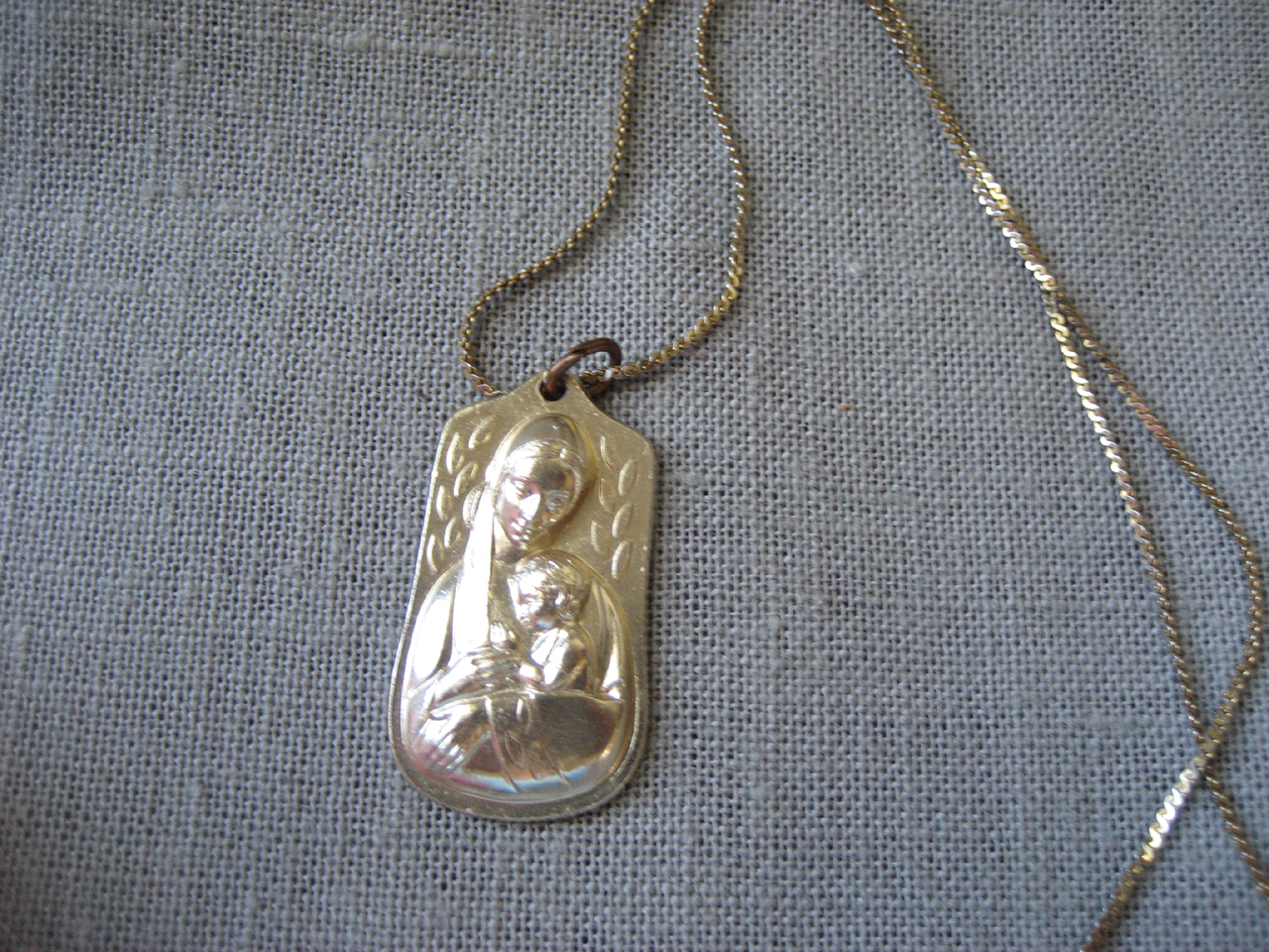 Madonna and Jesus Medal
