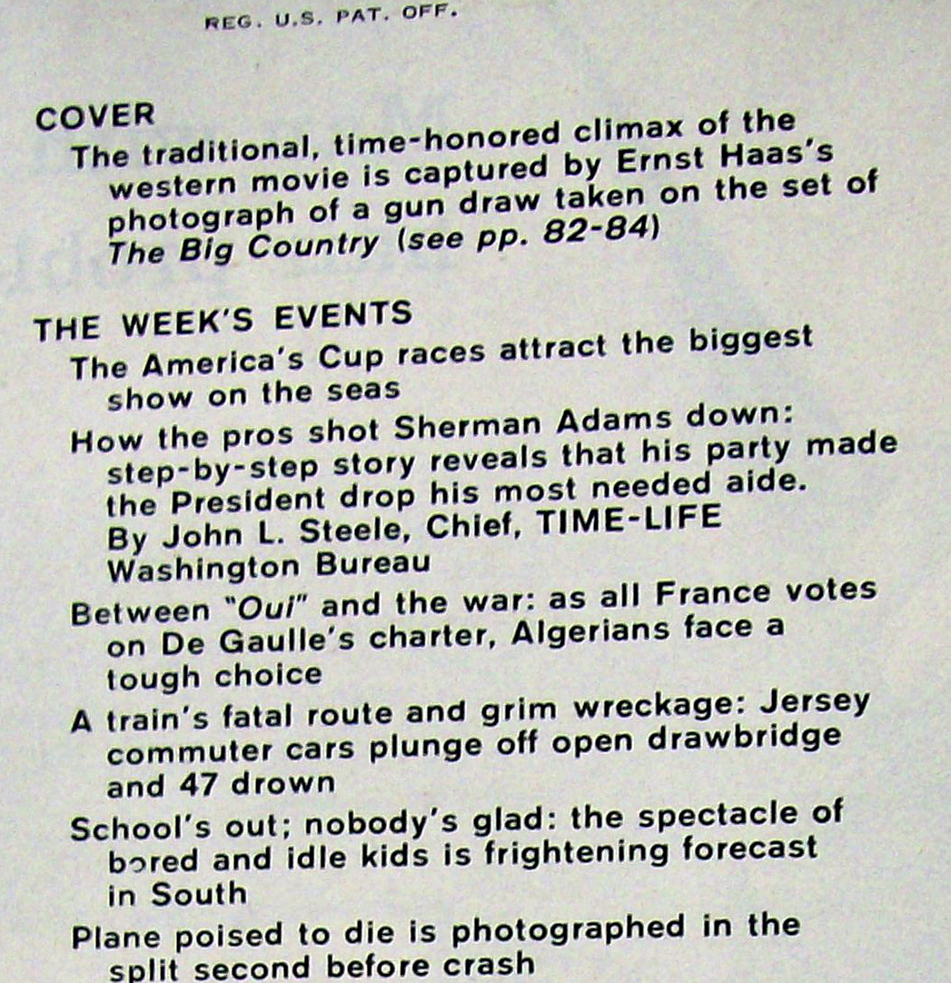 Life Magazine - September 29, 1958  - The Big Country