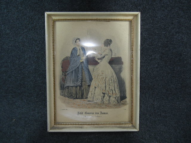 Petit Courrier des Dames, Fashion Print framed