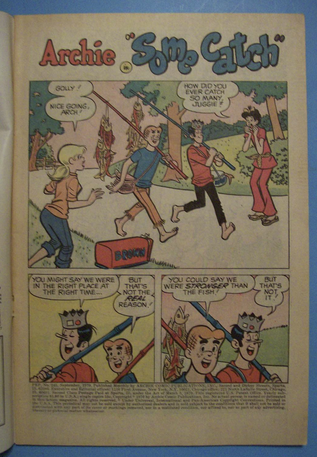 Pep Comics - September 1970 - Some Catch