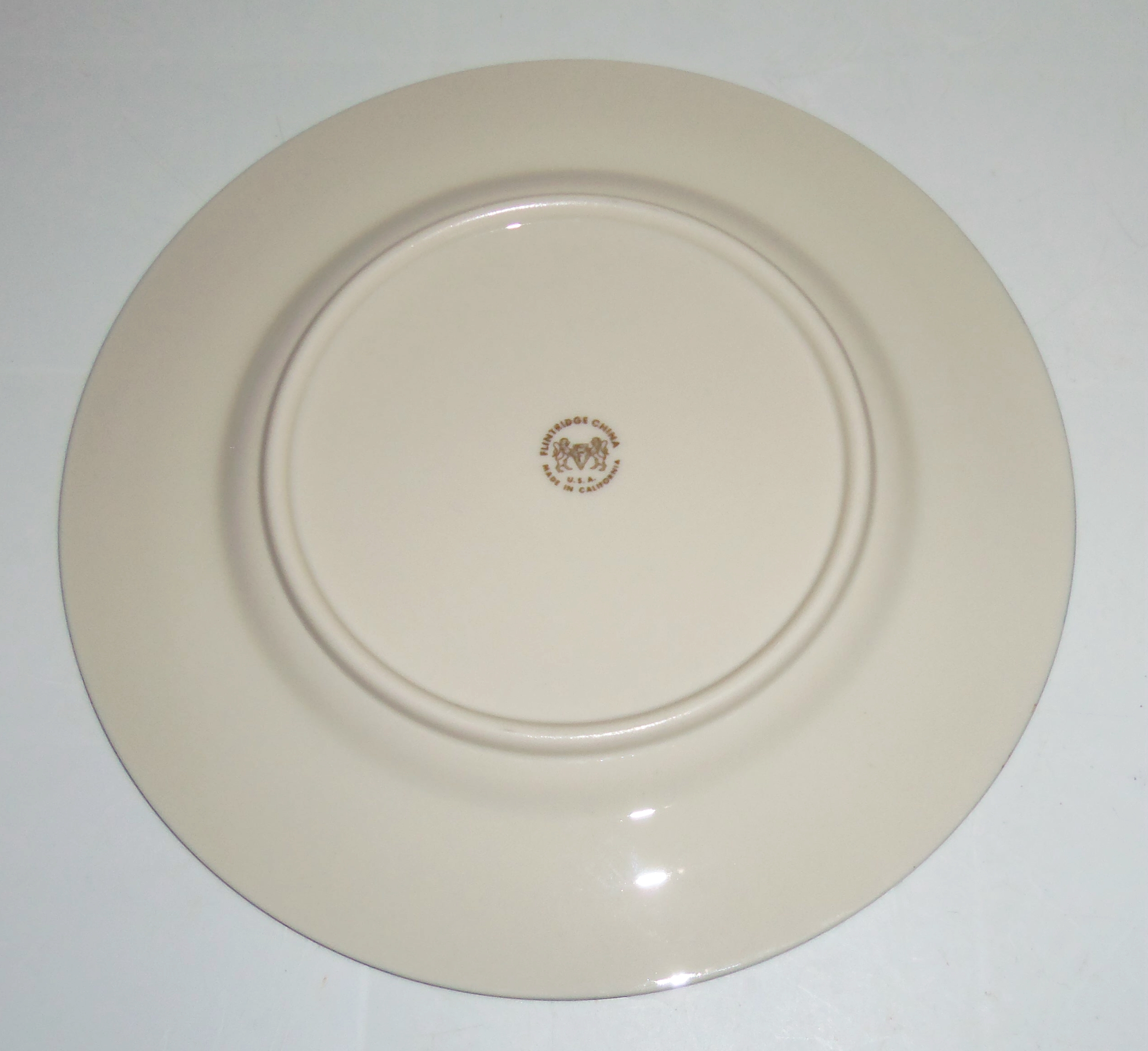 Flintridge China Moss Rose Teal Green Salad Plate!