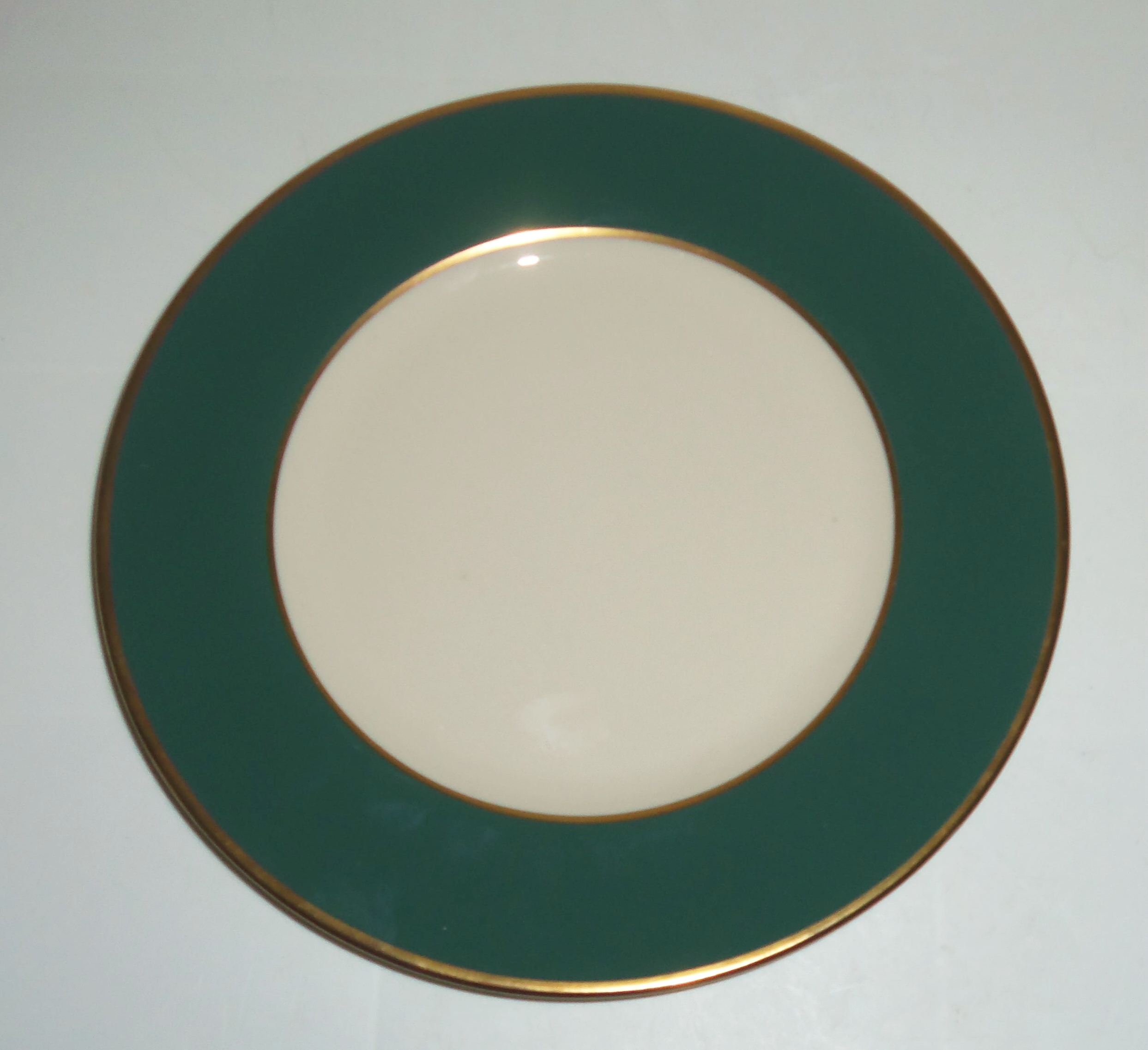 Flintridge China Moss Rose Teal Green Salad Plate!
