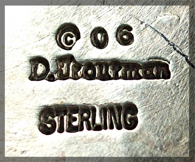 David Troutman Sterling Silver ApacheTurquoise Earrings