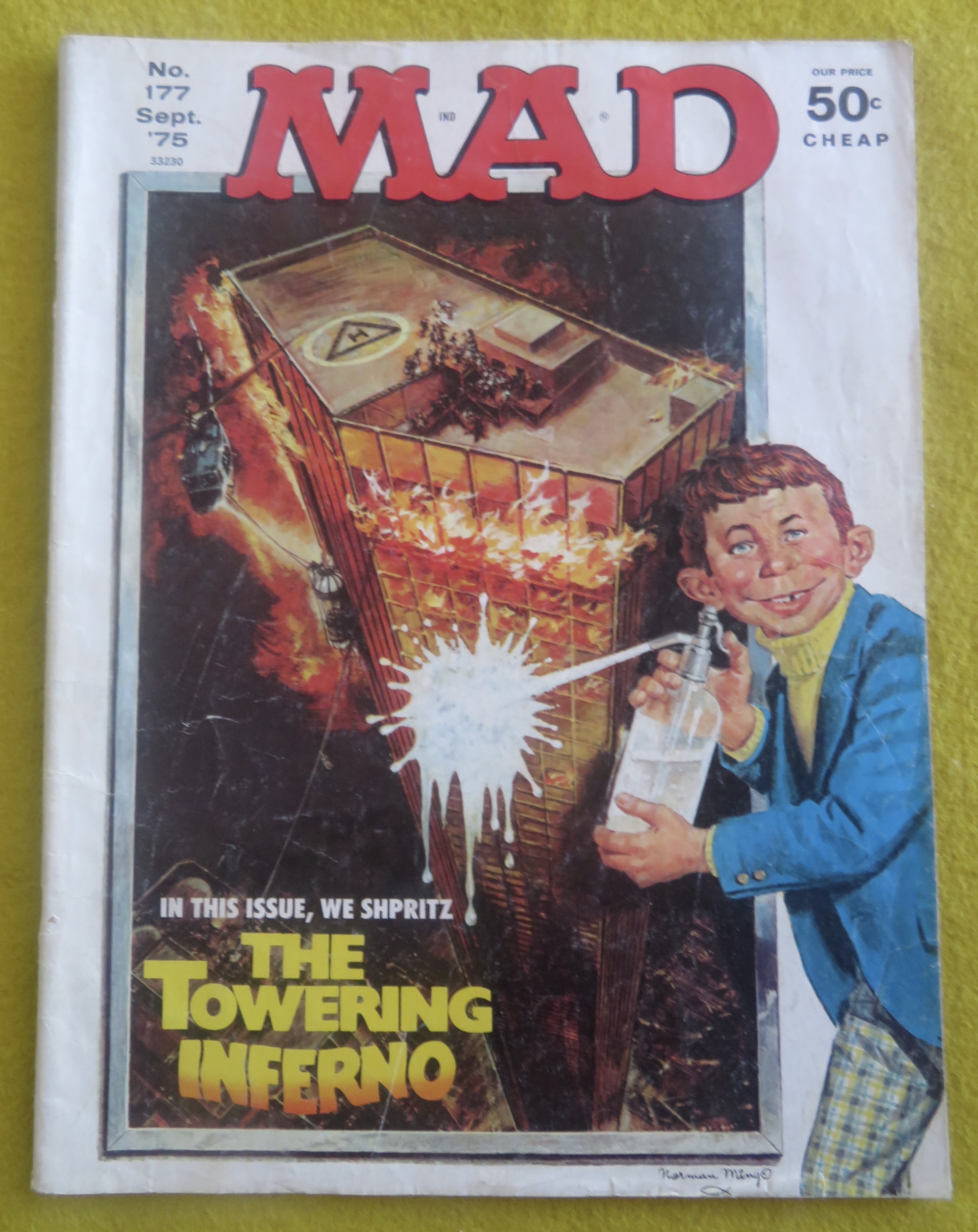 Mad Magazine September 1975 The Towering Inferno