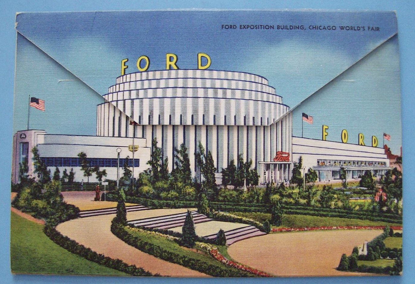 Black Forest Village Postcard Folder-Chicago World Fair