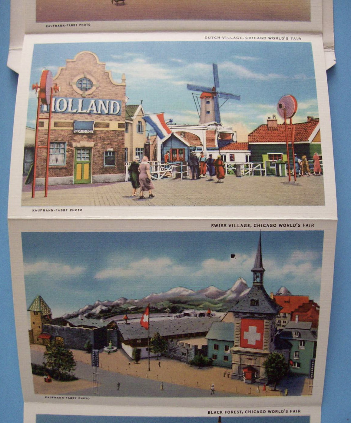 Black Forest Village Postcard Folder-Chicago World Fair