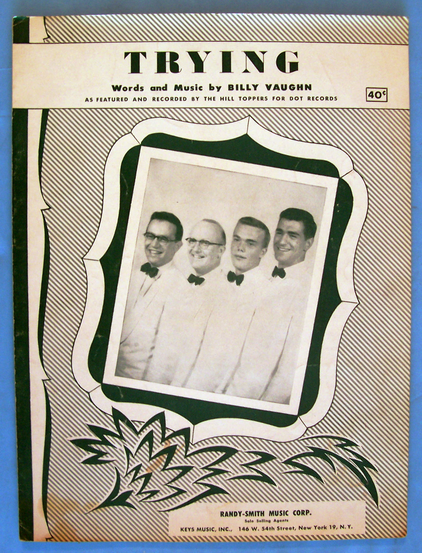 Sheet Music For 1952 Trying