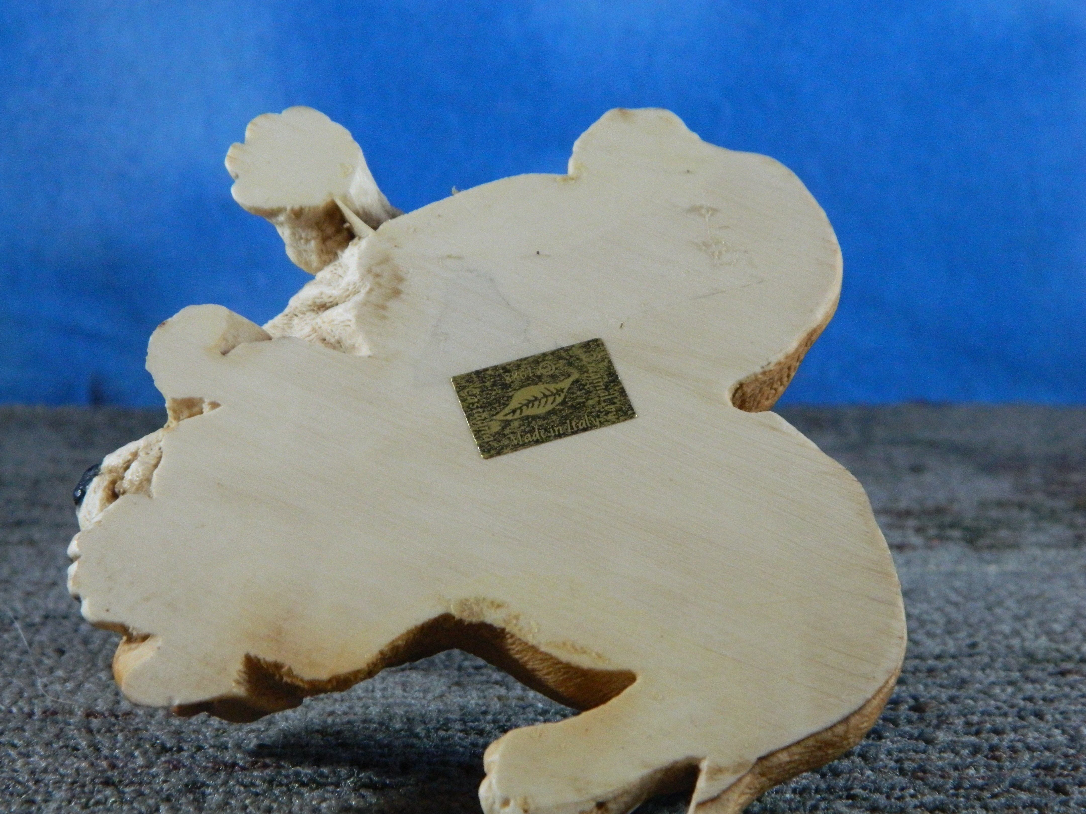 Castagna Italy Alabaster Resin Basset Hound Puppy Pair