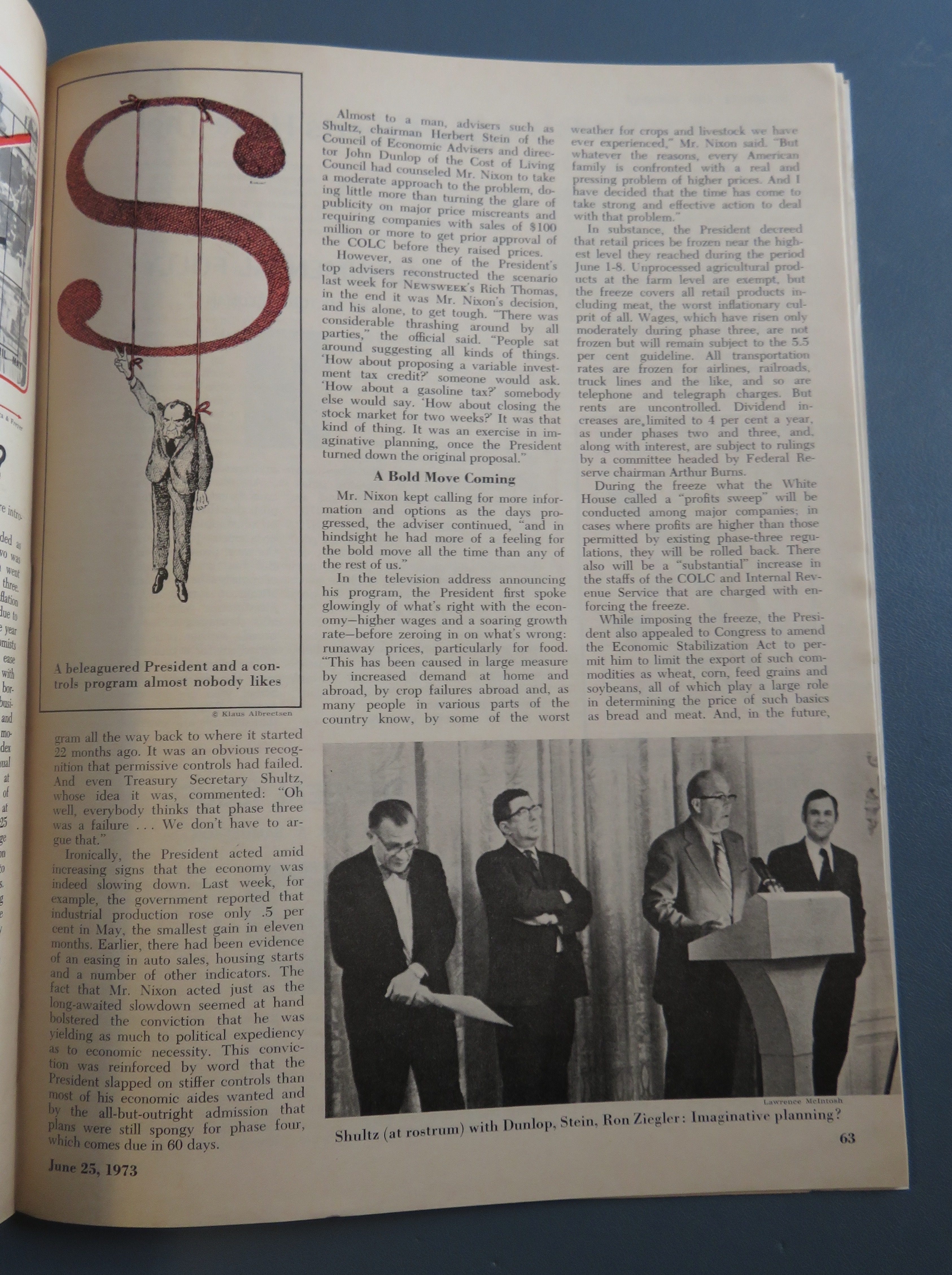 Newsweek Magazine June 25, 1973 The Freeze What Next?