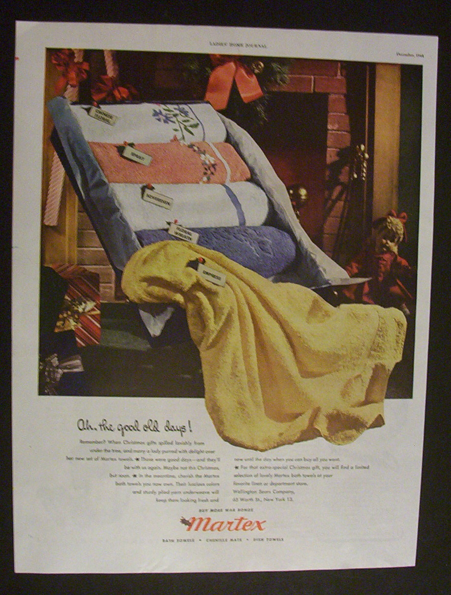 1944  Martex  Towels
