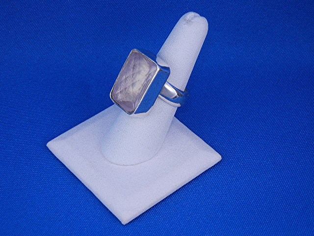 Charles Albert Rose Quartz Sterling Silver Ring