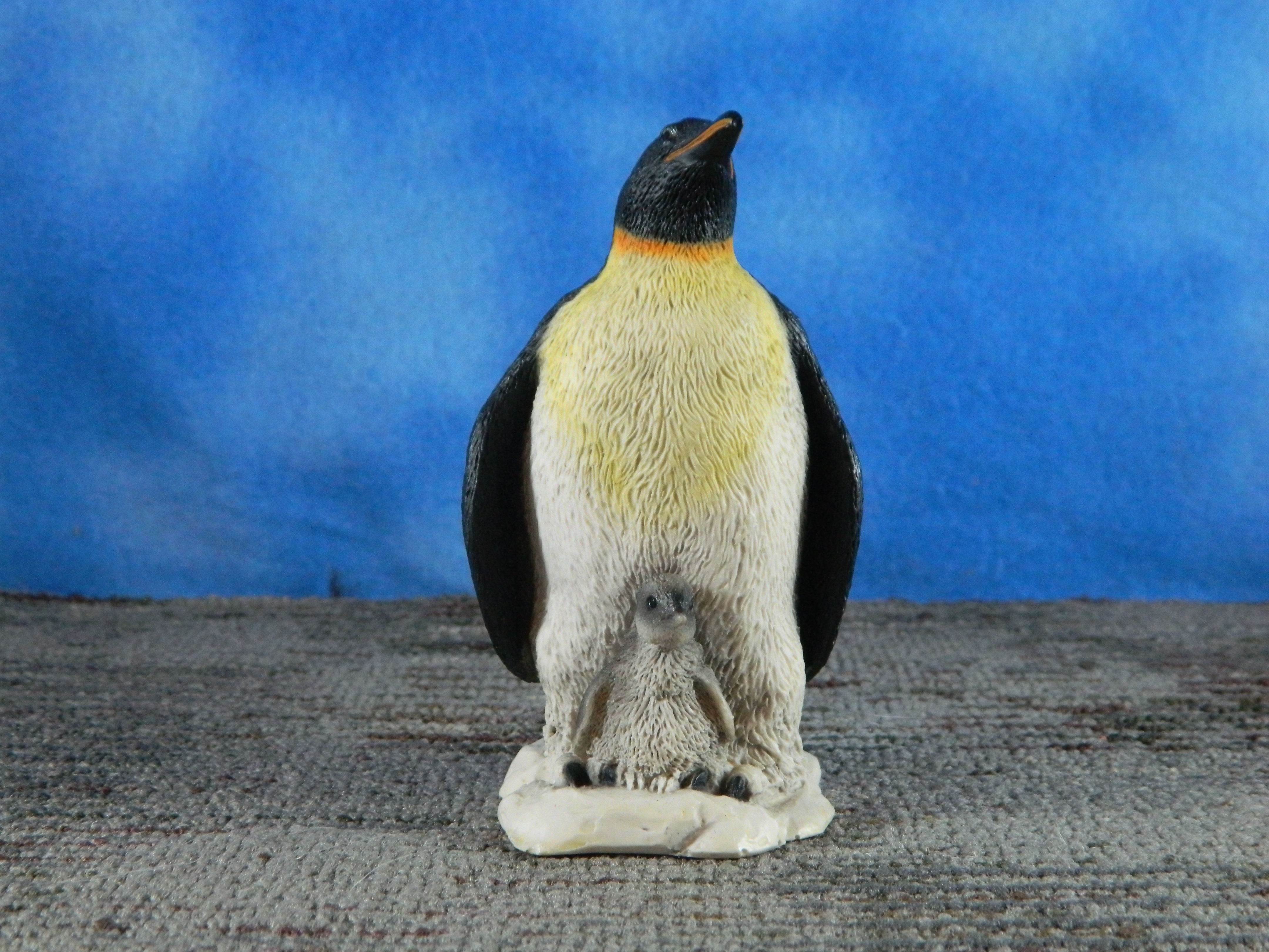 Castagna Italy Alabaster Resin Penguin with Chick
