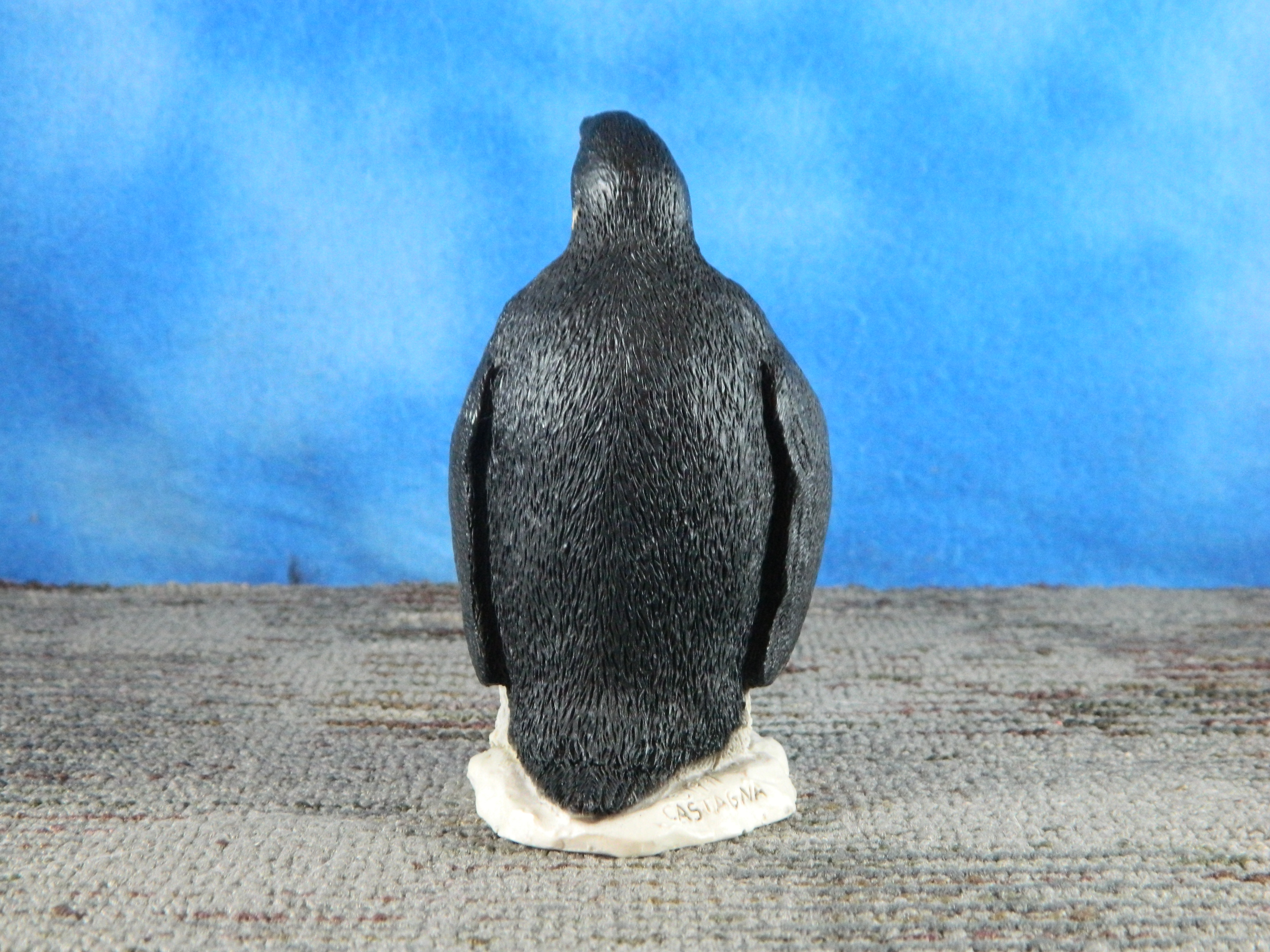 Castagna Italy Alabaster Resin Penguin with Chick