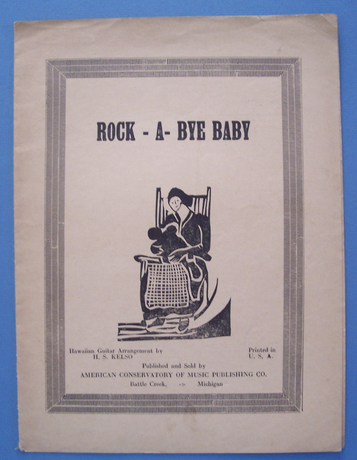 Sheet Music For 1933 Rock-A-Bye Baby