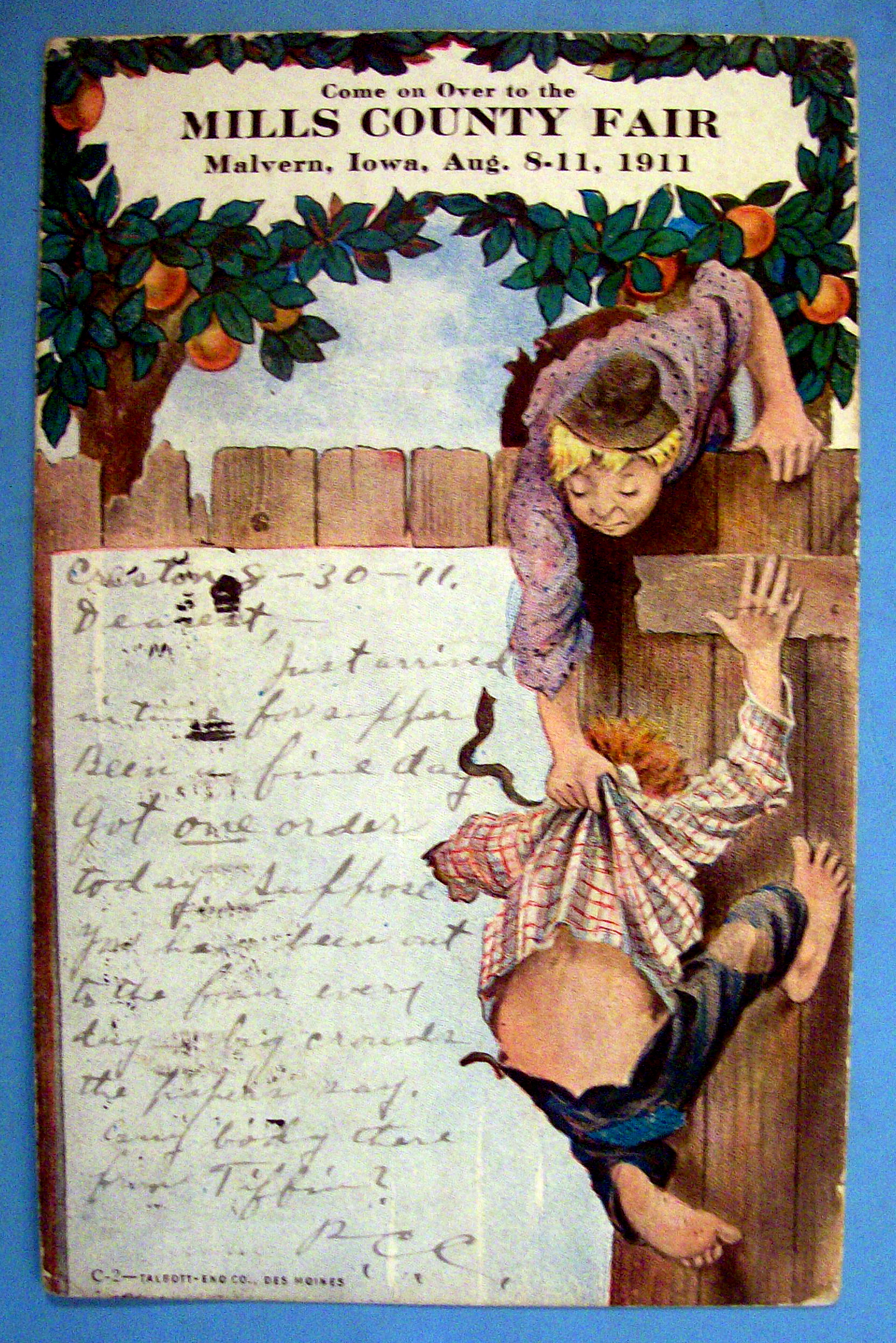 Mills County Fair Postcard