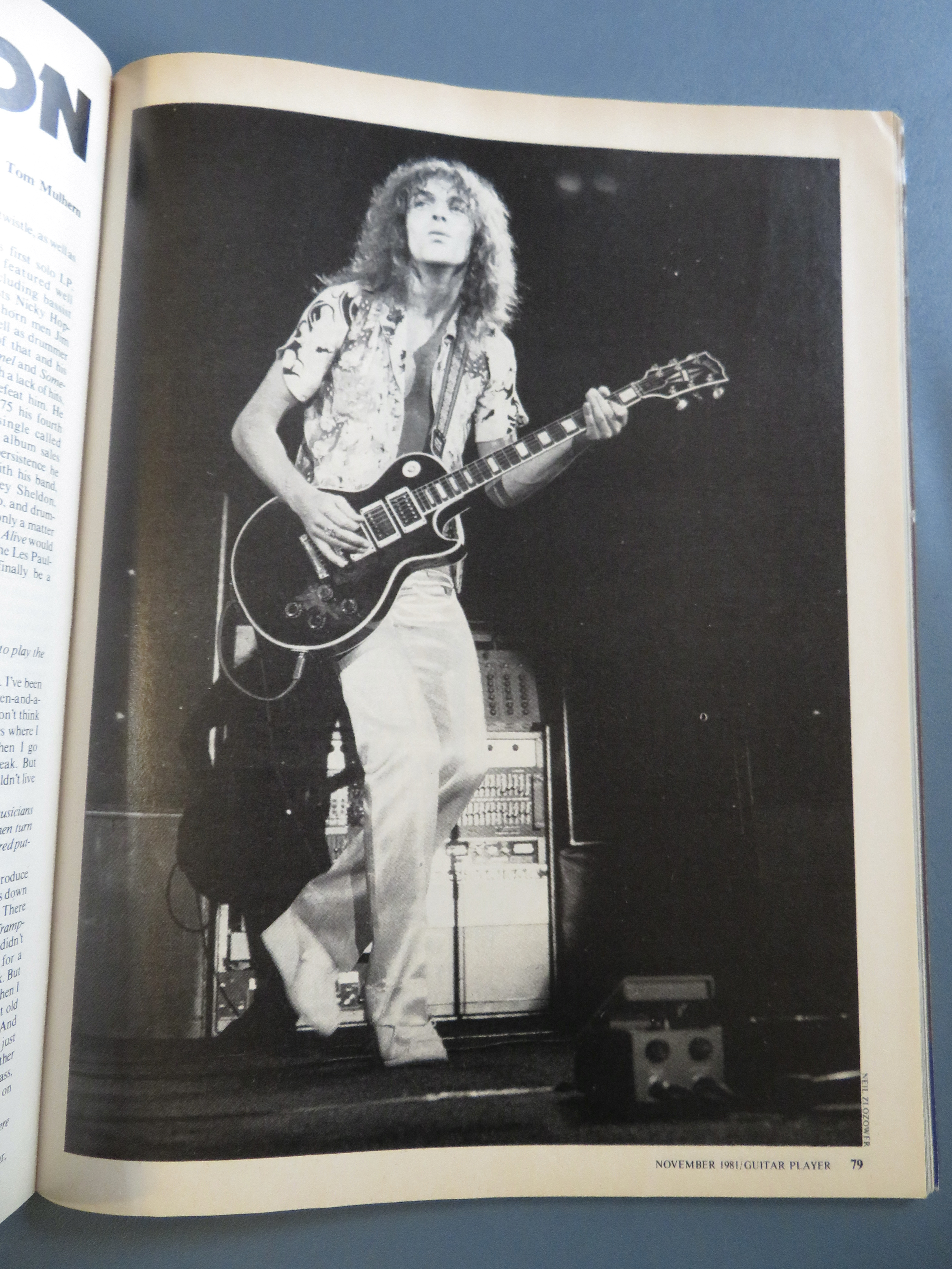 Guitar Player Magazine November 1981 Peter Frampton