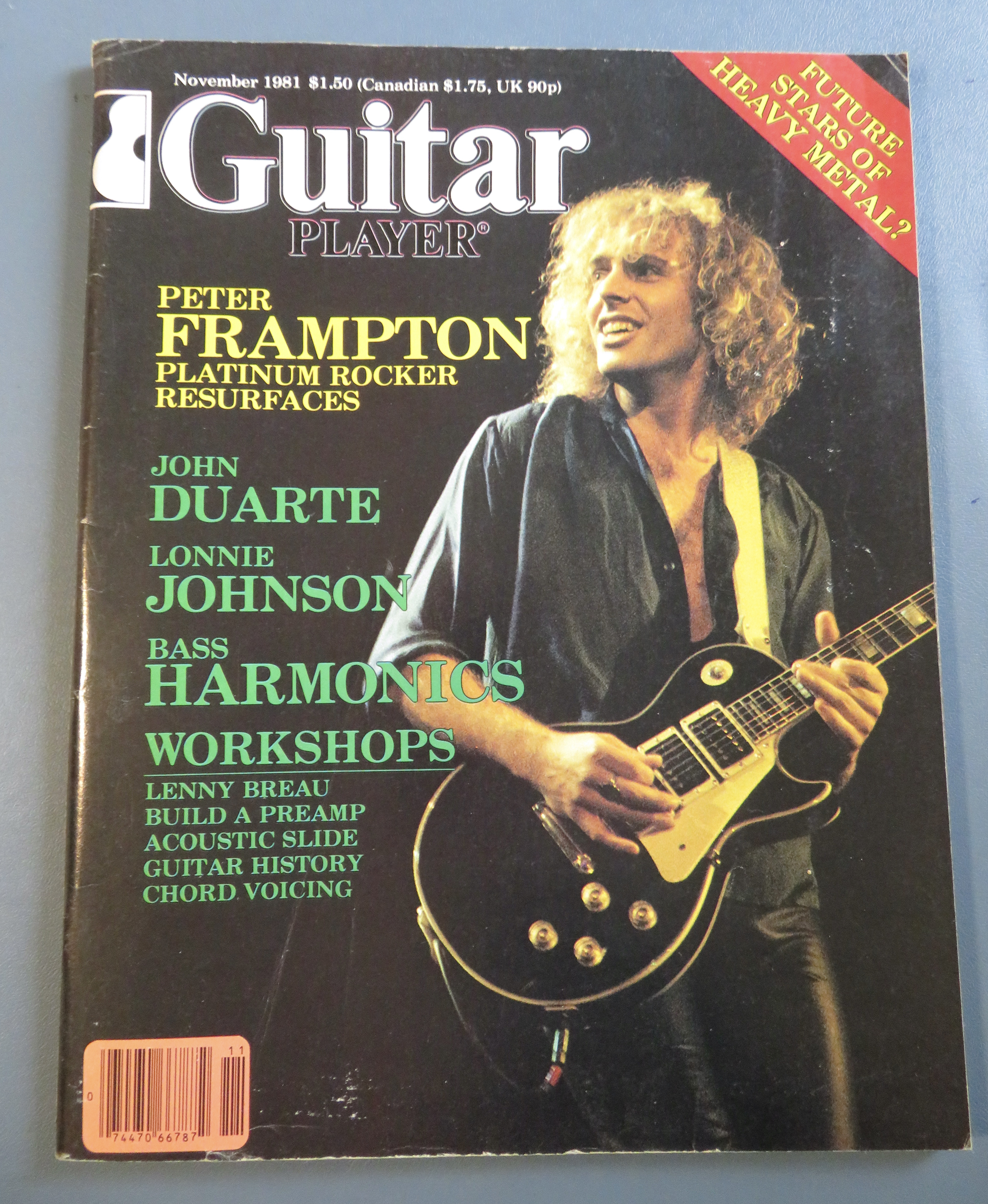 Guitar Player Magazine November 1981 Peter Frampton