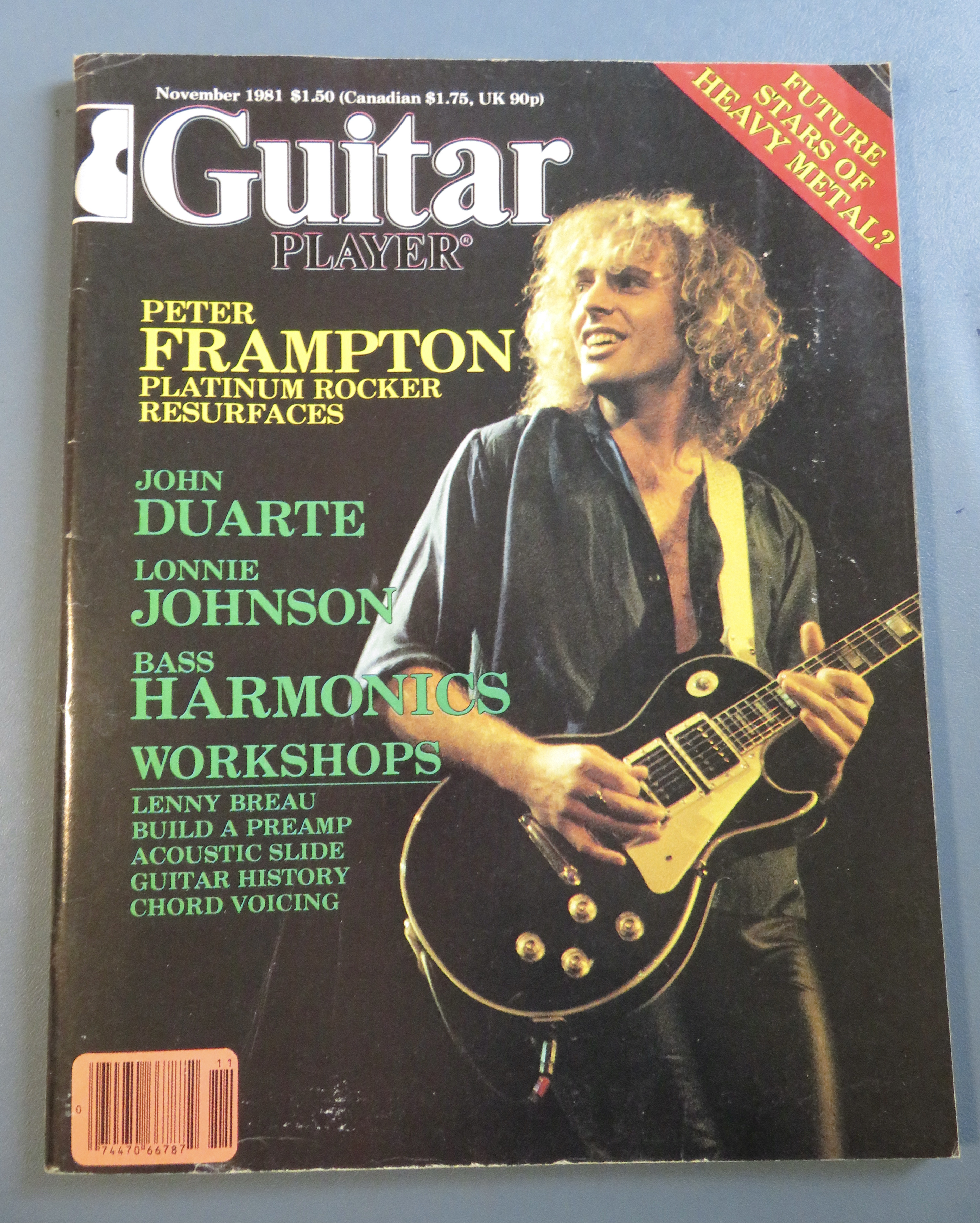 Guitar Player Magazine November 1981 Peter Frampton