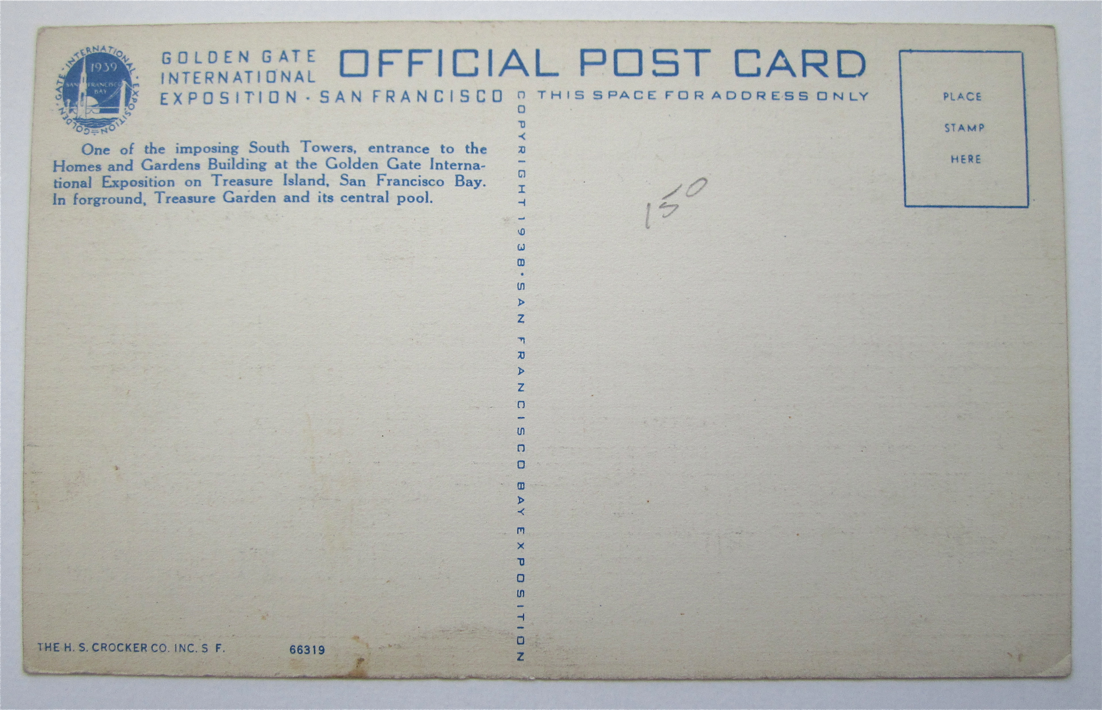 Court Of The Moon, Golden Gate Expo Postcard