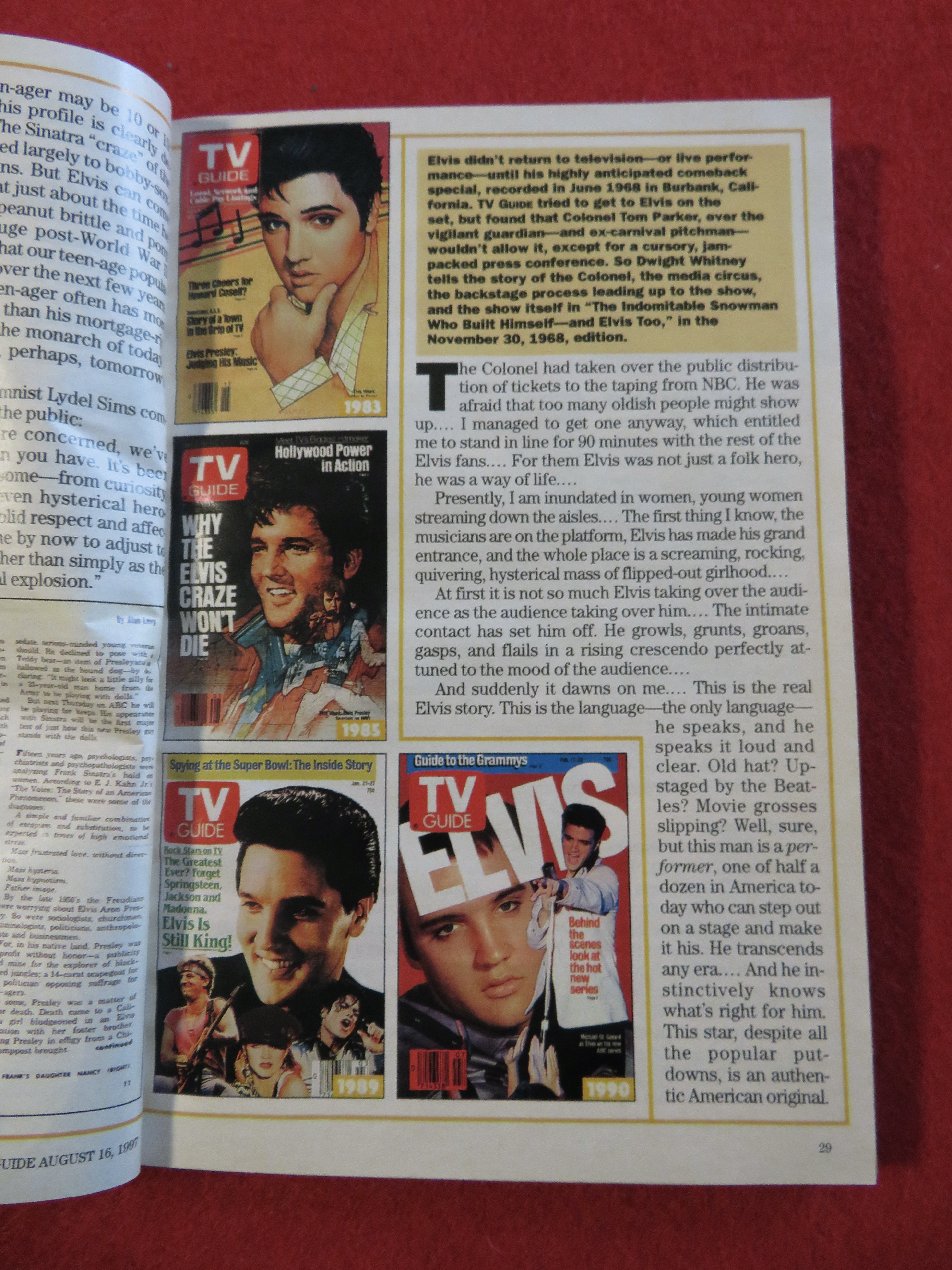 TV Guide August 16-22, 1997 Elvis Presley