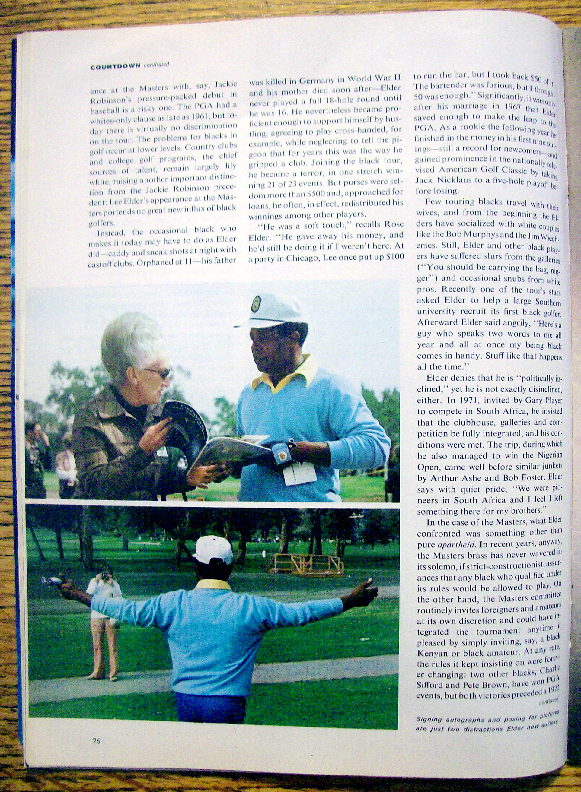 Sports Illustrated Magazine-March 10, 1975-Lee Elder