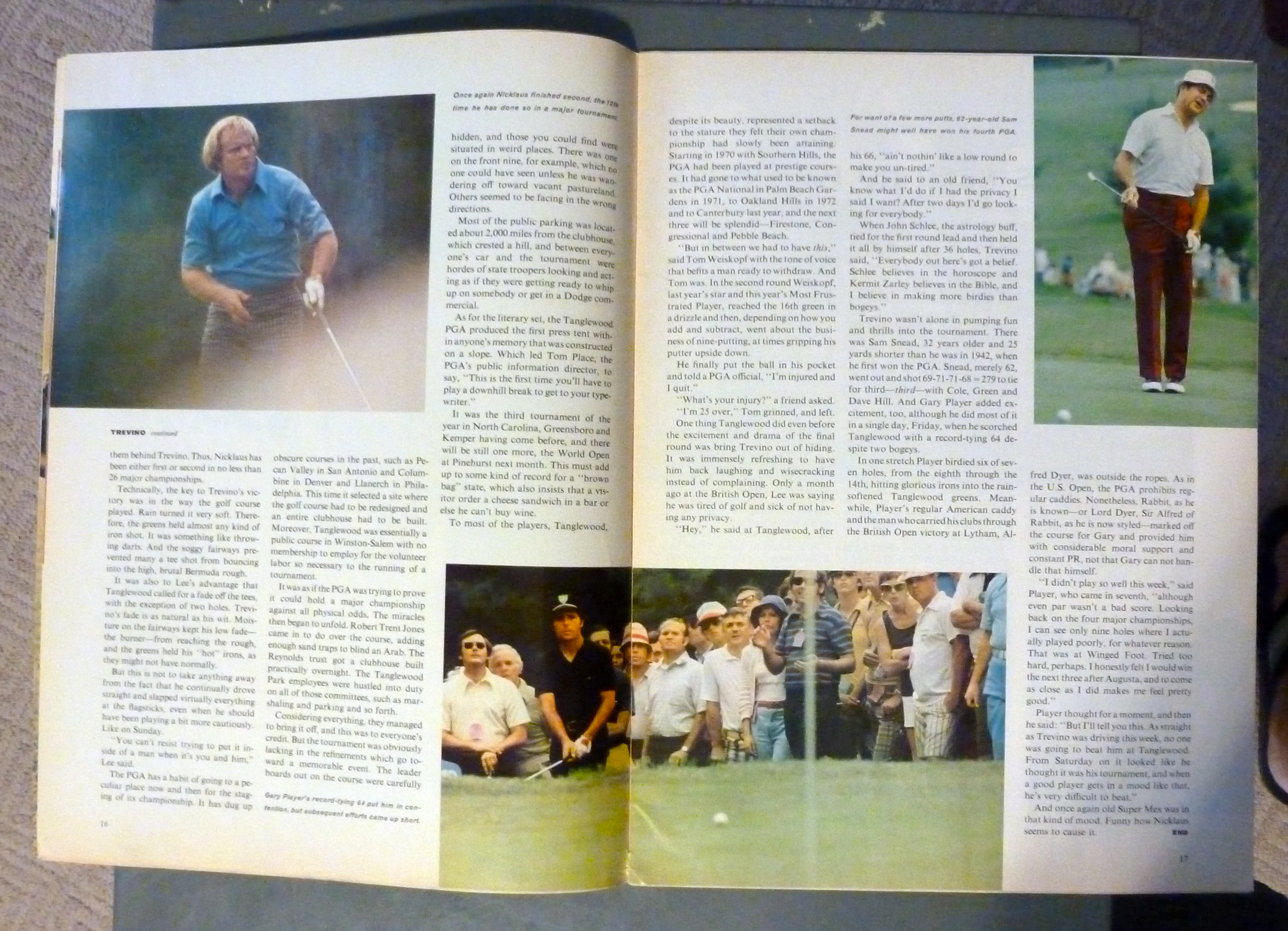 Sports Illustrated Magazine-August 19, 1974-Trevino