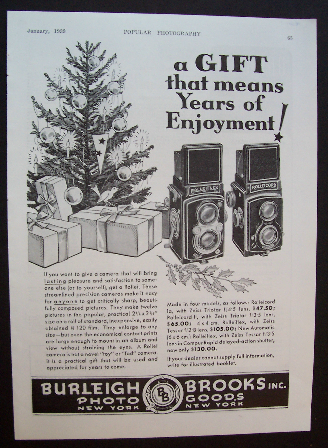 1939  Burleigh  Brooks  Photo  Goods