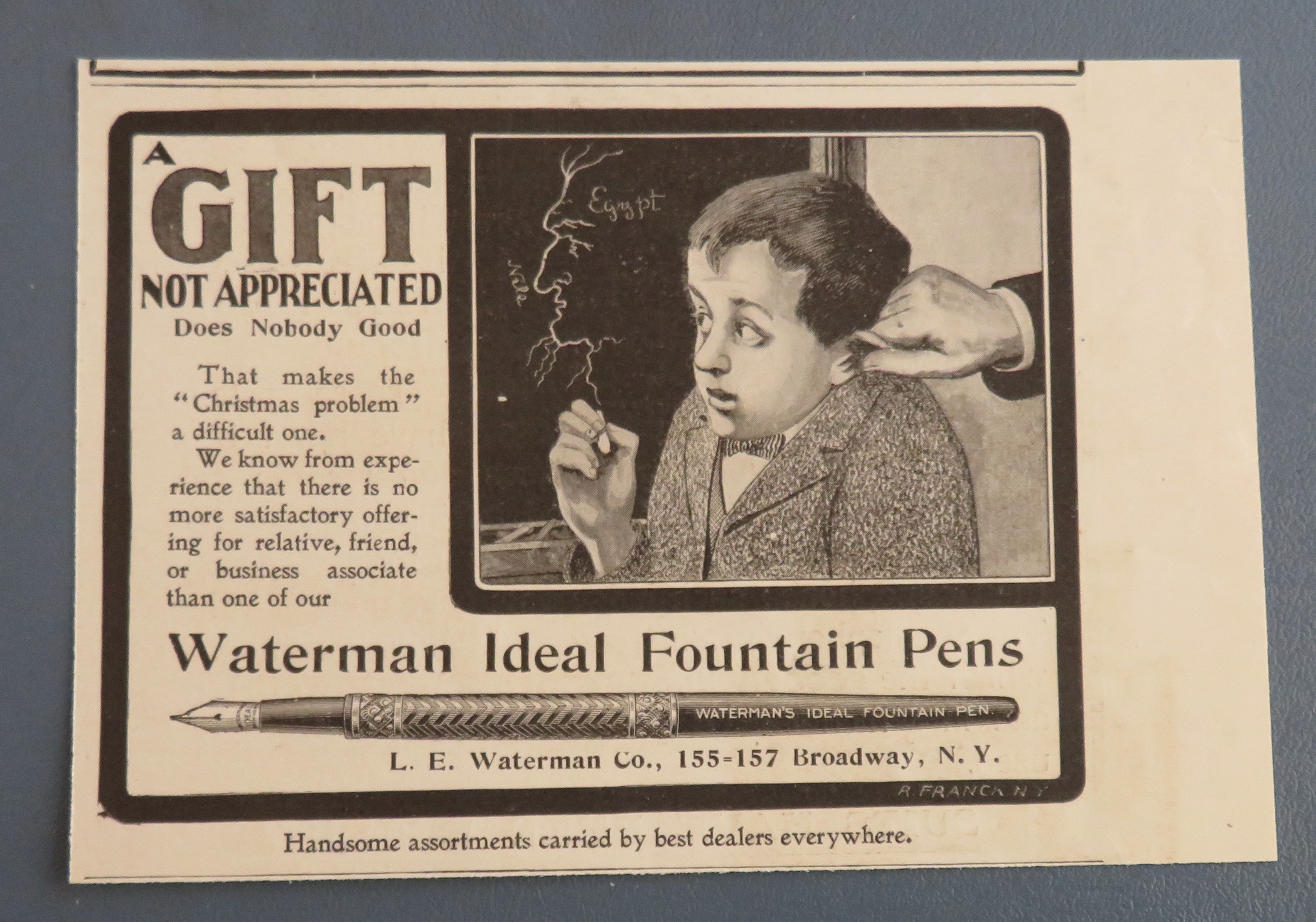 1900 Waterman Ideal Fountain Pens with Little Boy