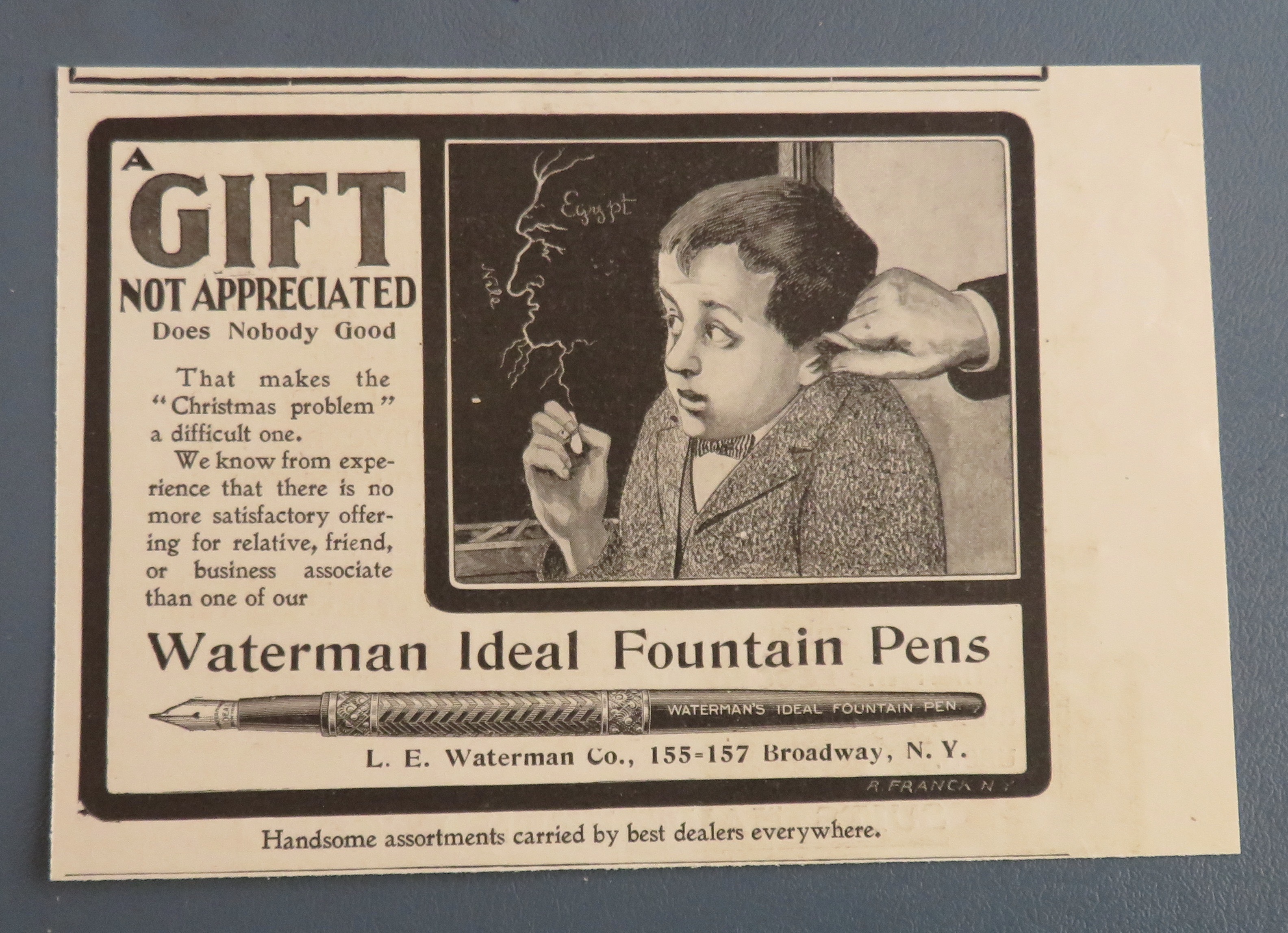 1900 Waterman Ideal Fountain Pens with Little Boy