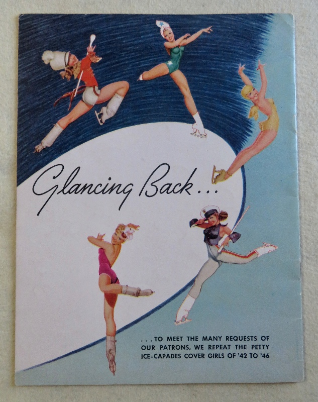 Original 1947 Sexy George Petty Pin Up Girl Ice Capades Program
