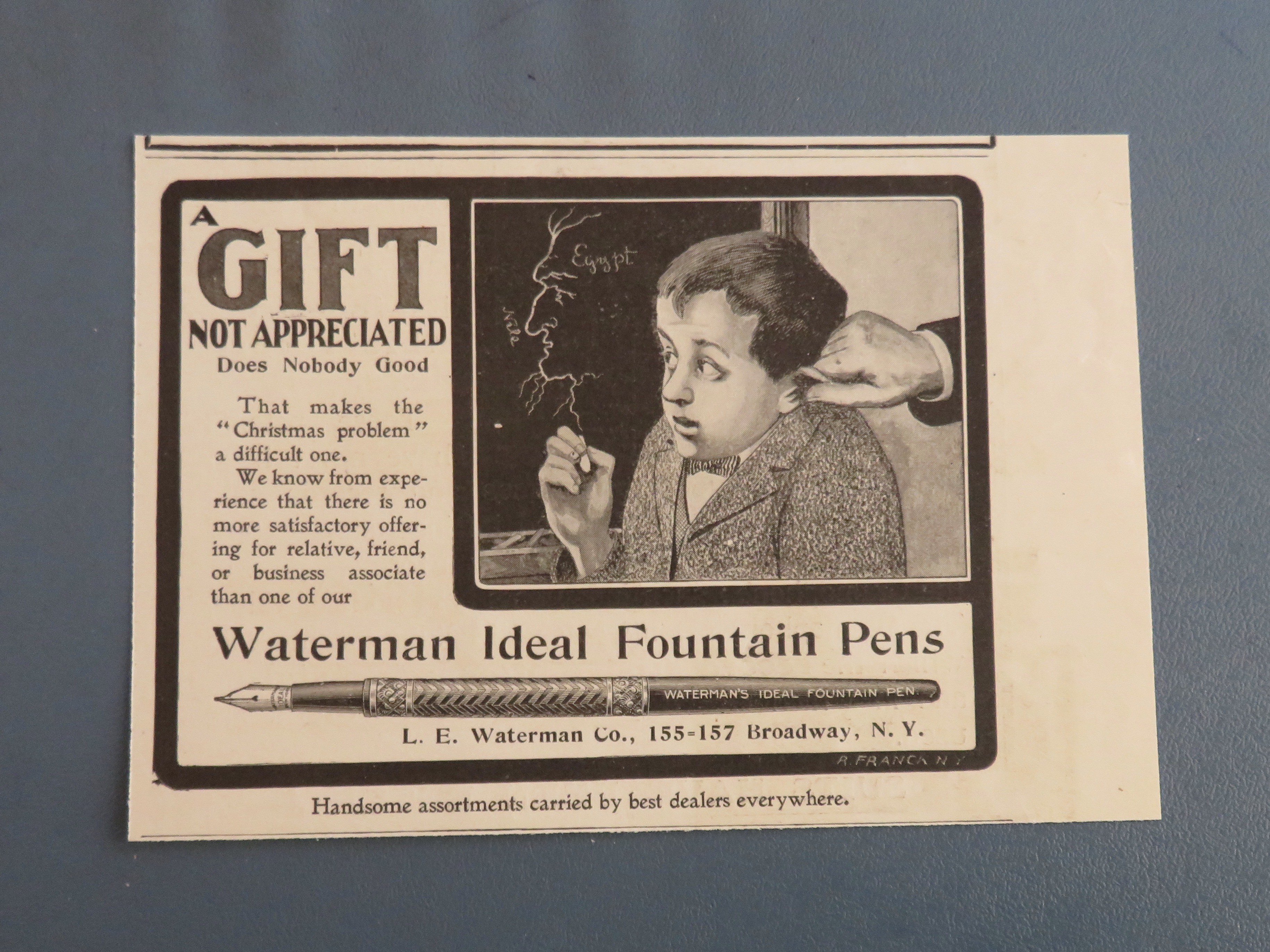 1900 Waterman Ideal Fountain Pens with Little Boy