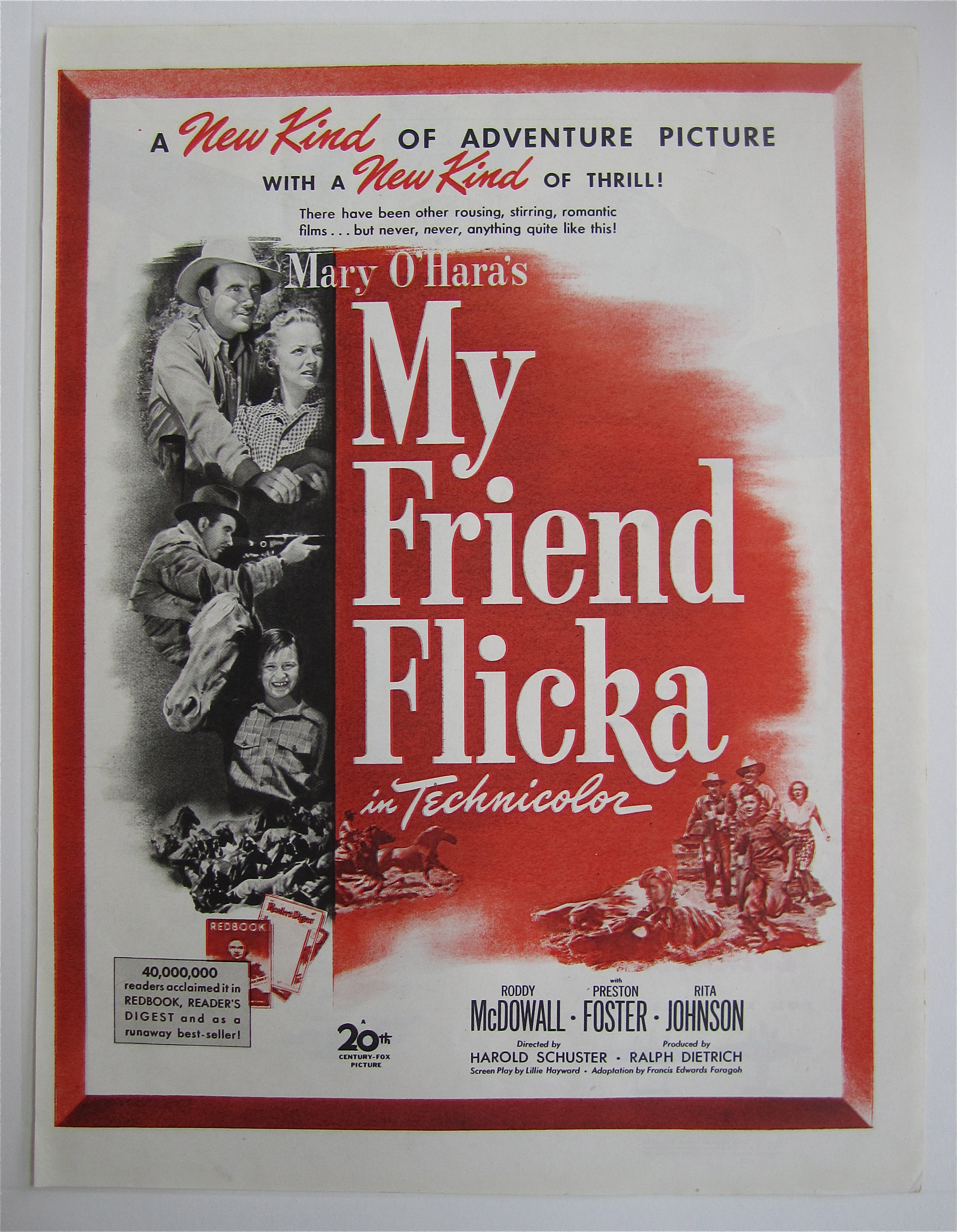 1943 My Friend Flicka with Roddy McDowall