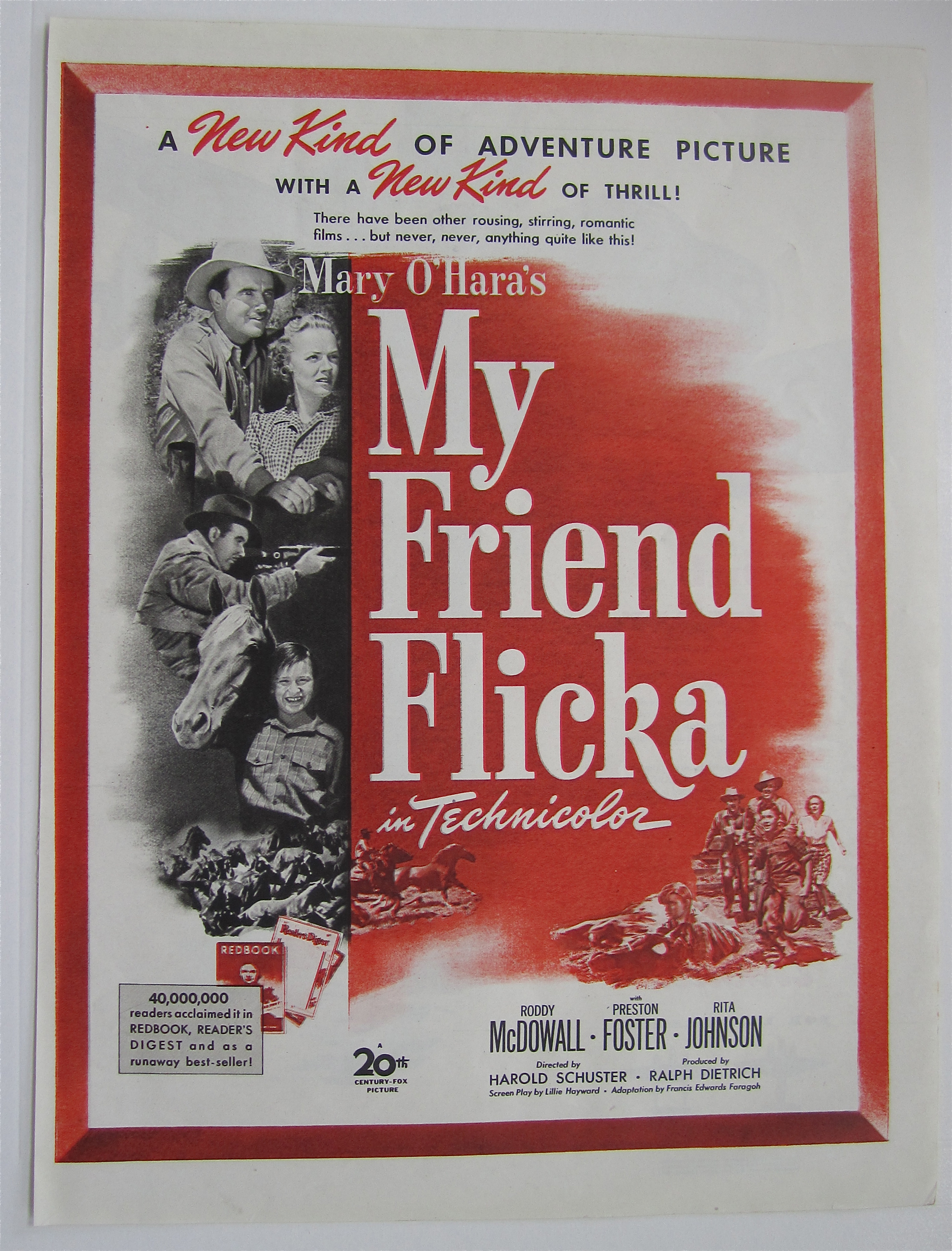 1943 My Friend Flicka with Roddy McDowall