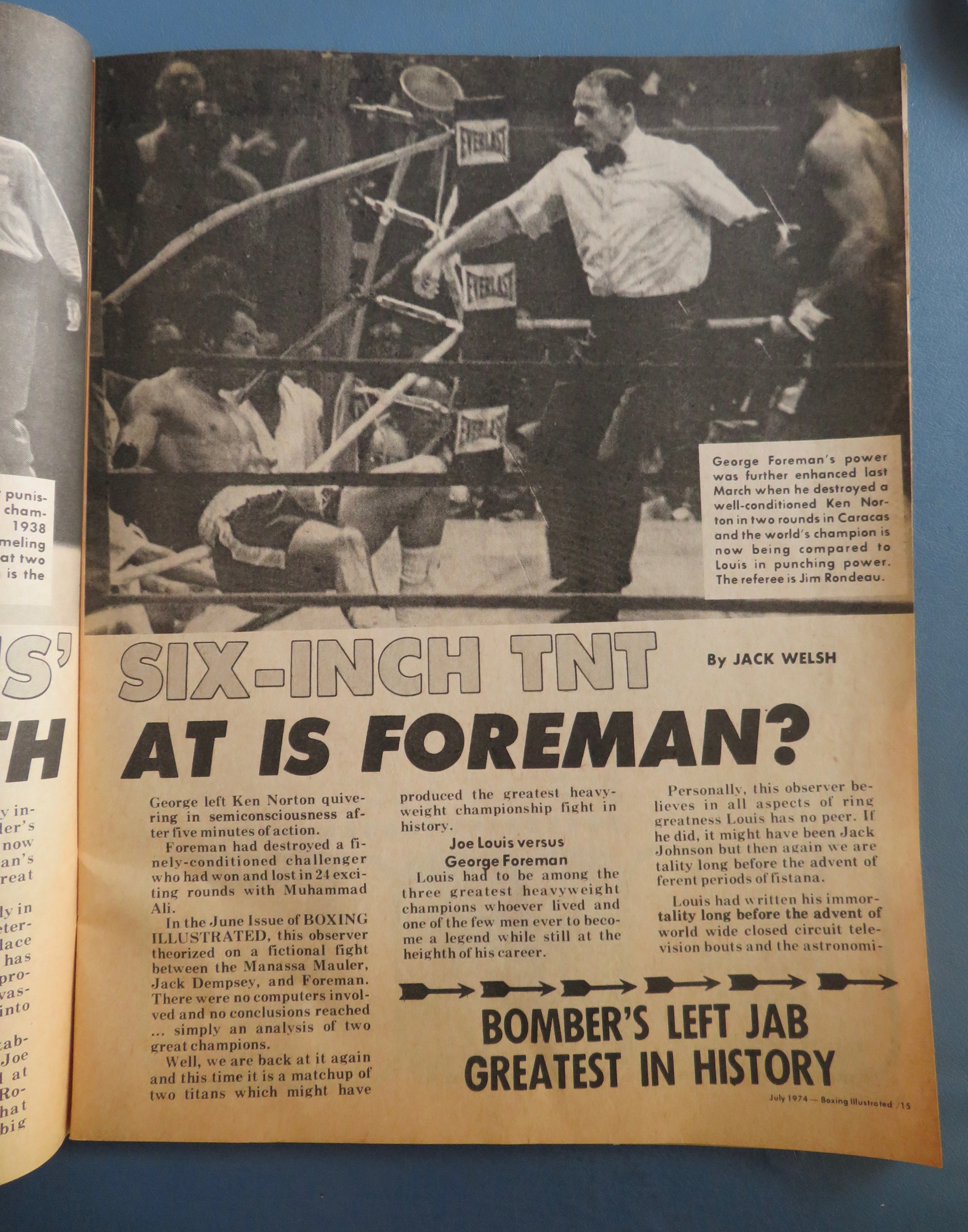 Boxing Illustrated Magazine March 1975 Ali's Supremacy