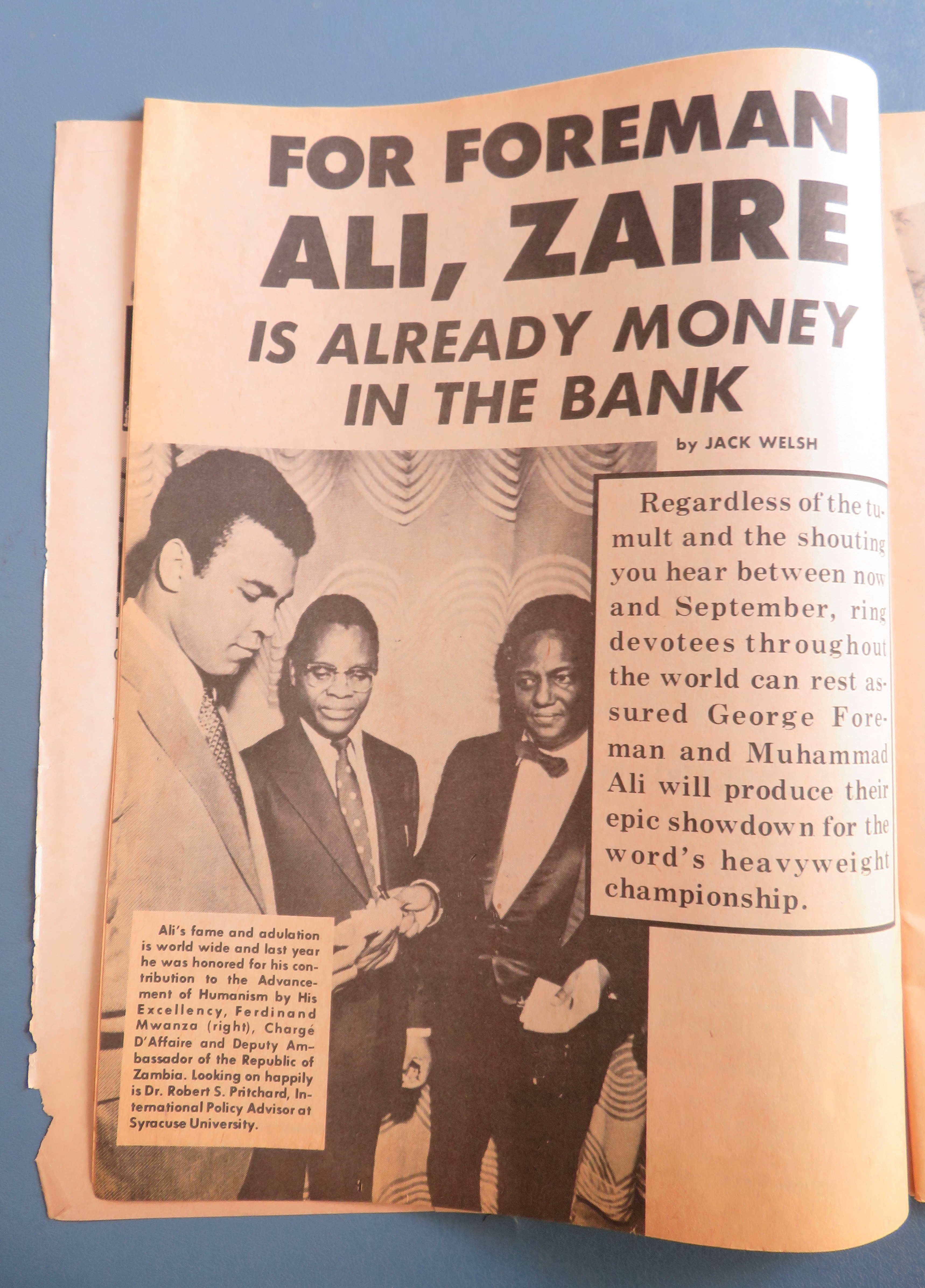 Boxing Illustrated Magazine March 1975 Ali's Supremacy