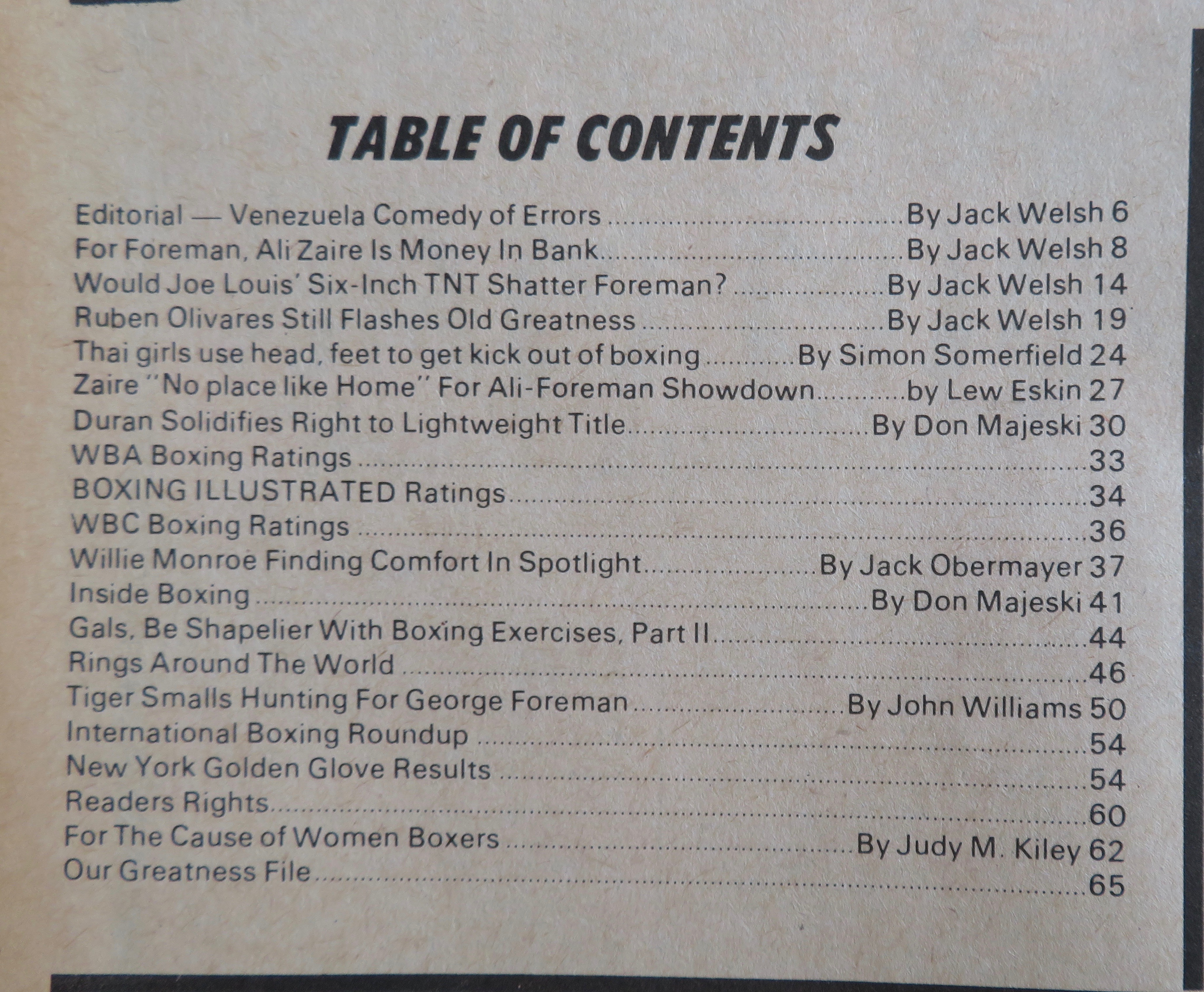 Boxing Illustrated Magazine March 1975 Ali's Supremacy