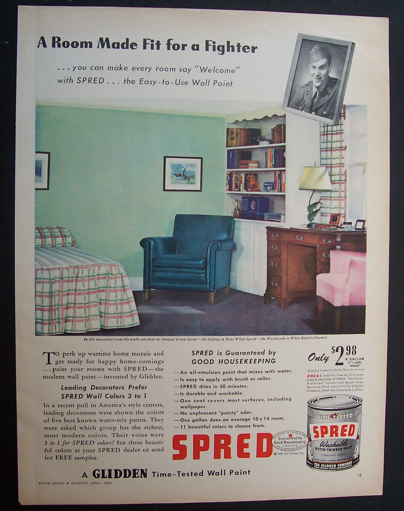 1945 Glidden Spred Washable Paint