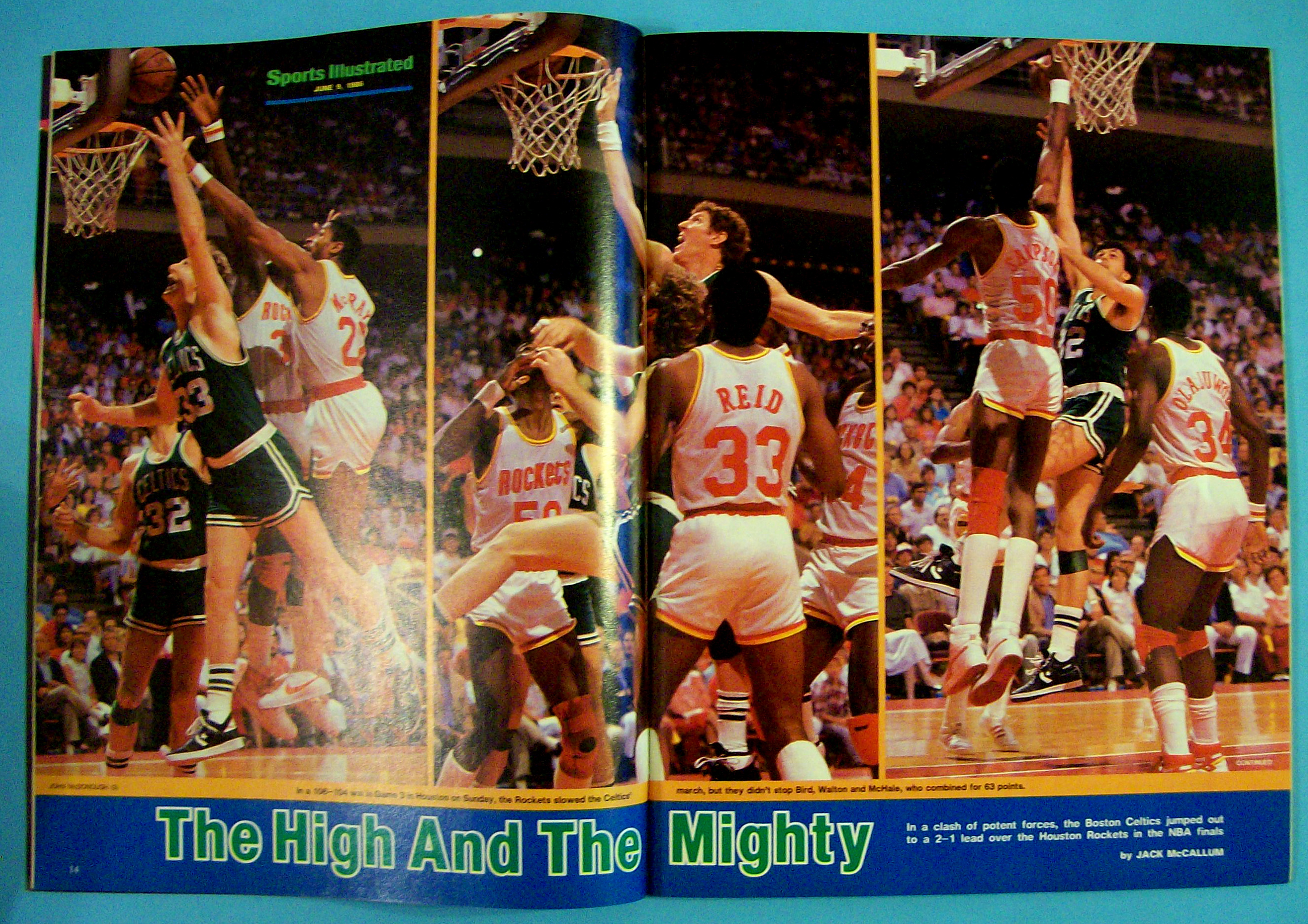 Sports Illustrated Magazine -June 9, 1986- Larry Bird