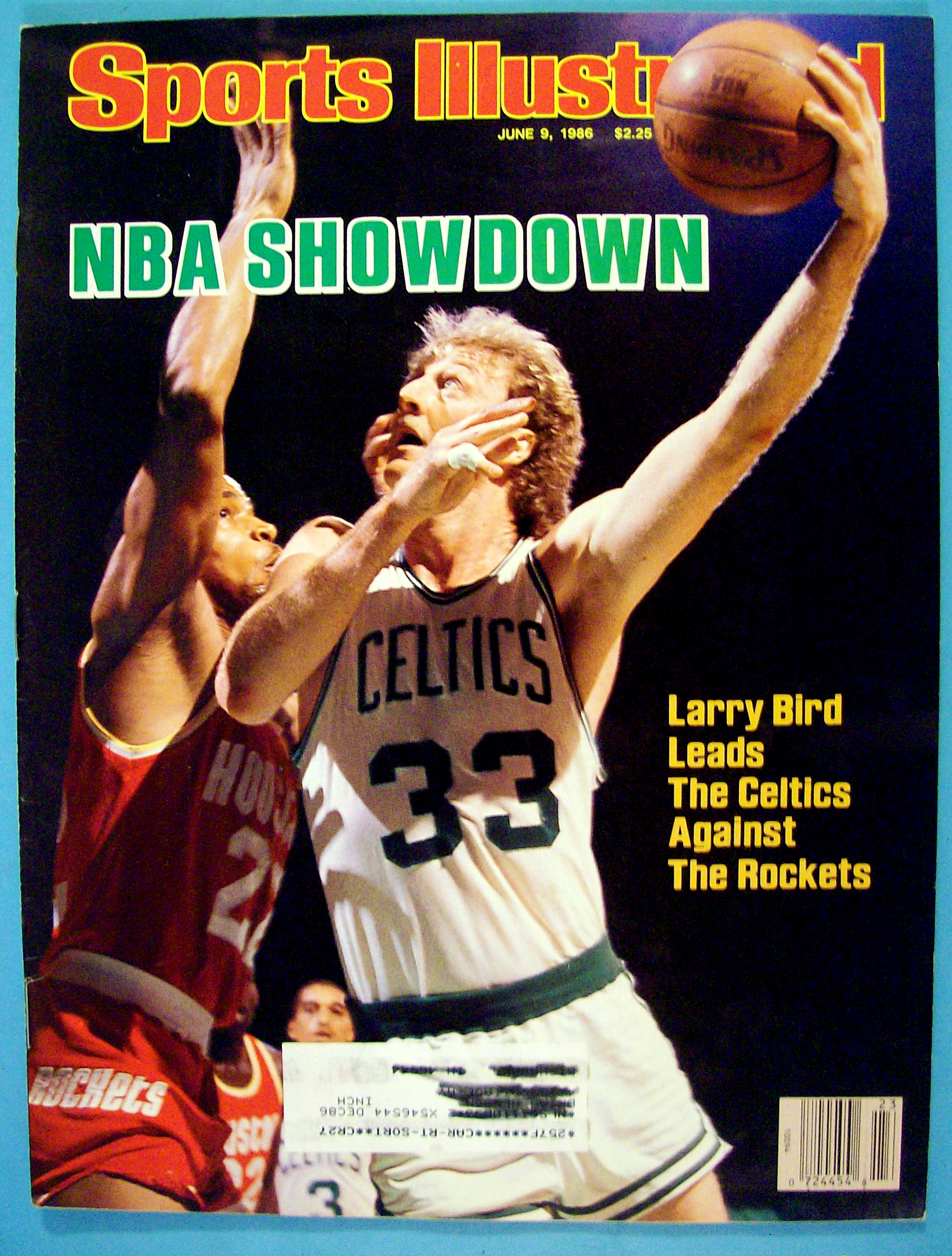 Sports Illustrated Magazine -June 9, 1986- Larry Bird