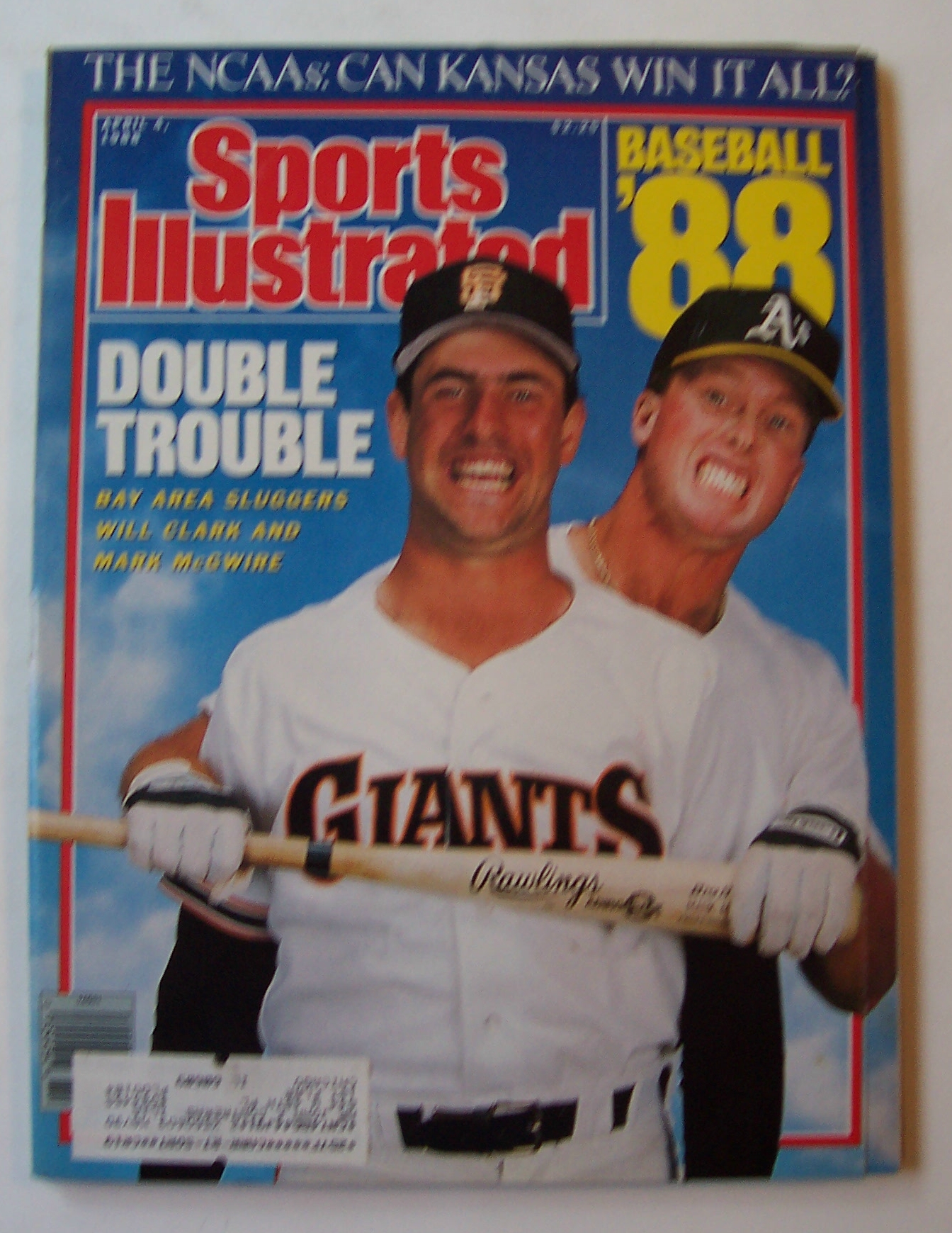 Sports Illustrated Magazine-April 4, 1988-Clark/McGwire