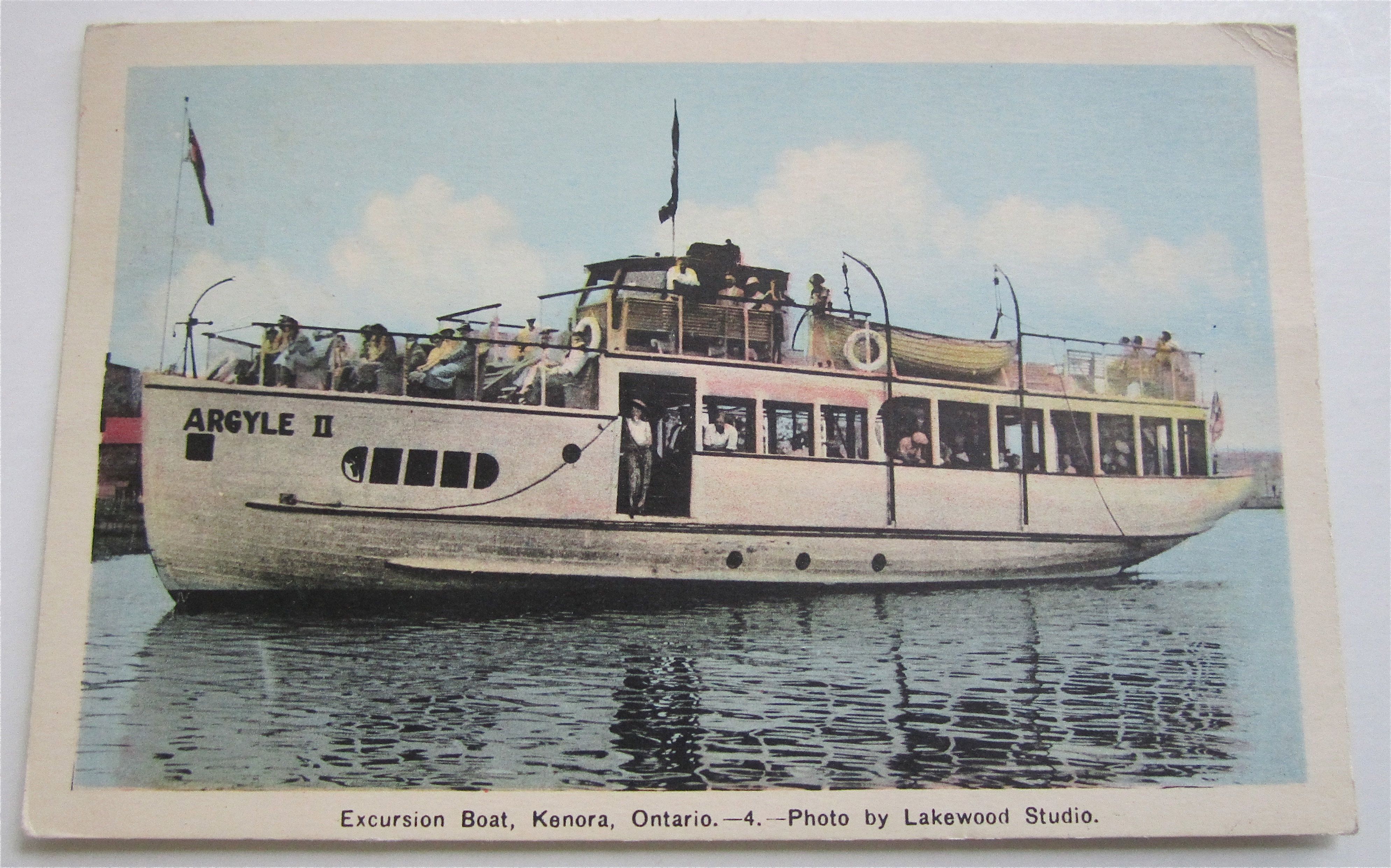 Argyle II Excursion Boat, Kenora, Ontario Postcard